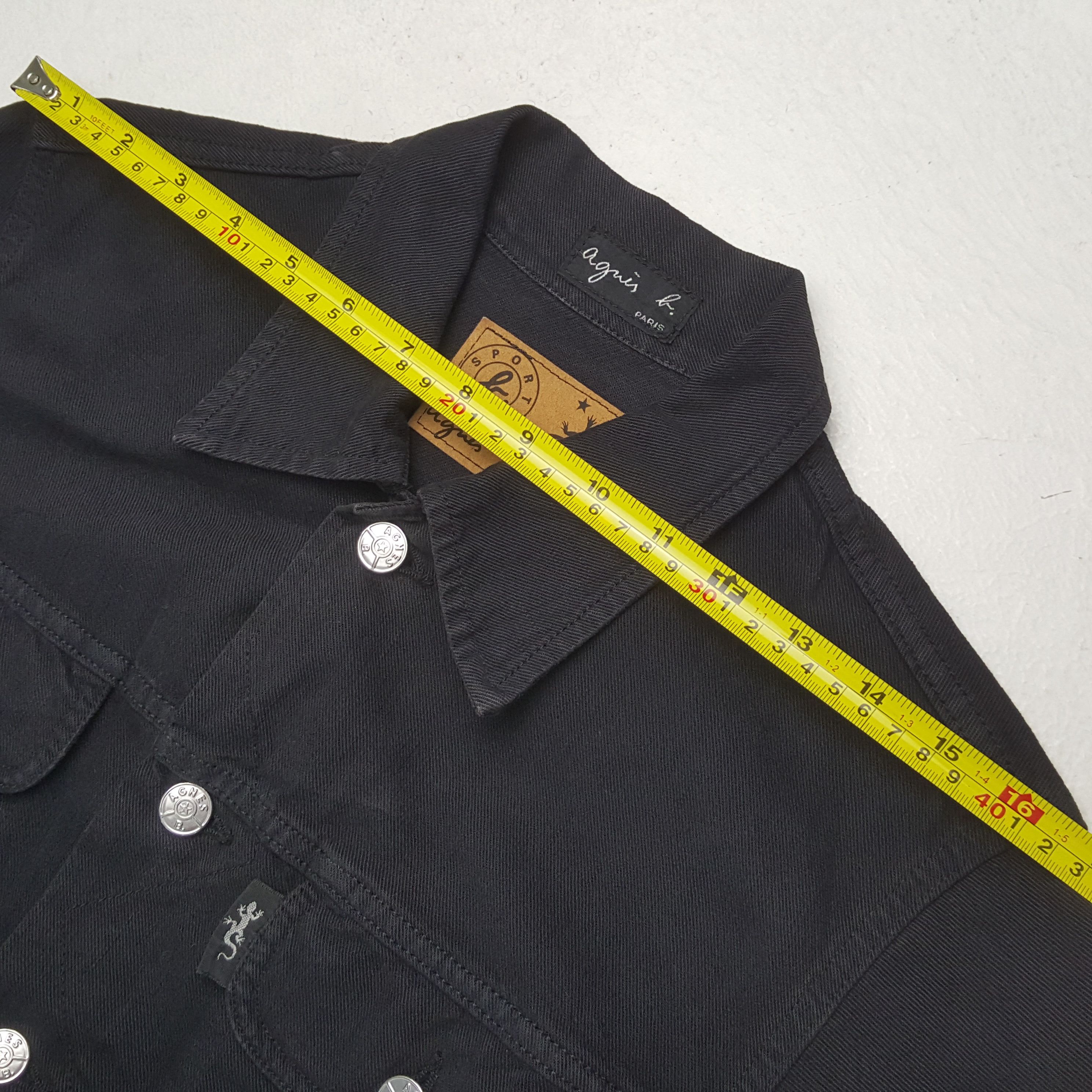 agnes b. Agnes B Designer Style Denim Jacket RR6 Size S / US 4 / IT 40 - 5 Thumbnail