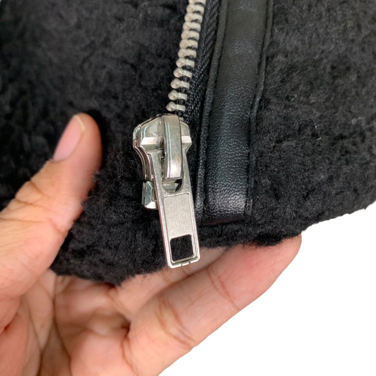 Japanese Brand TORTE Deep Pile Fleece Asymmetrical Jacket #0240-C11 Size US M / EU 48-50 / 2 - 11 Thumbnail