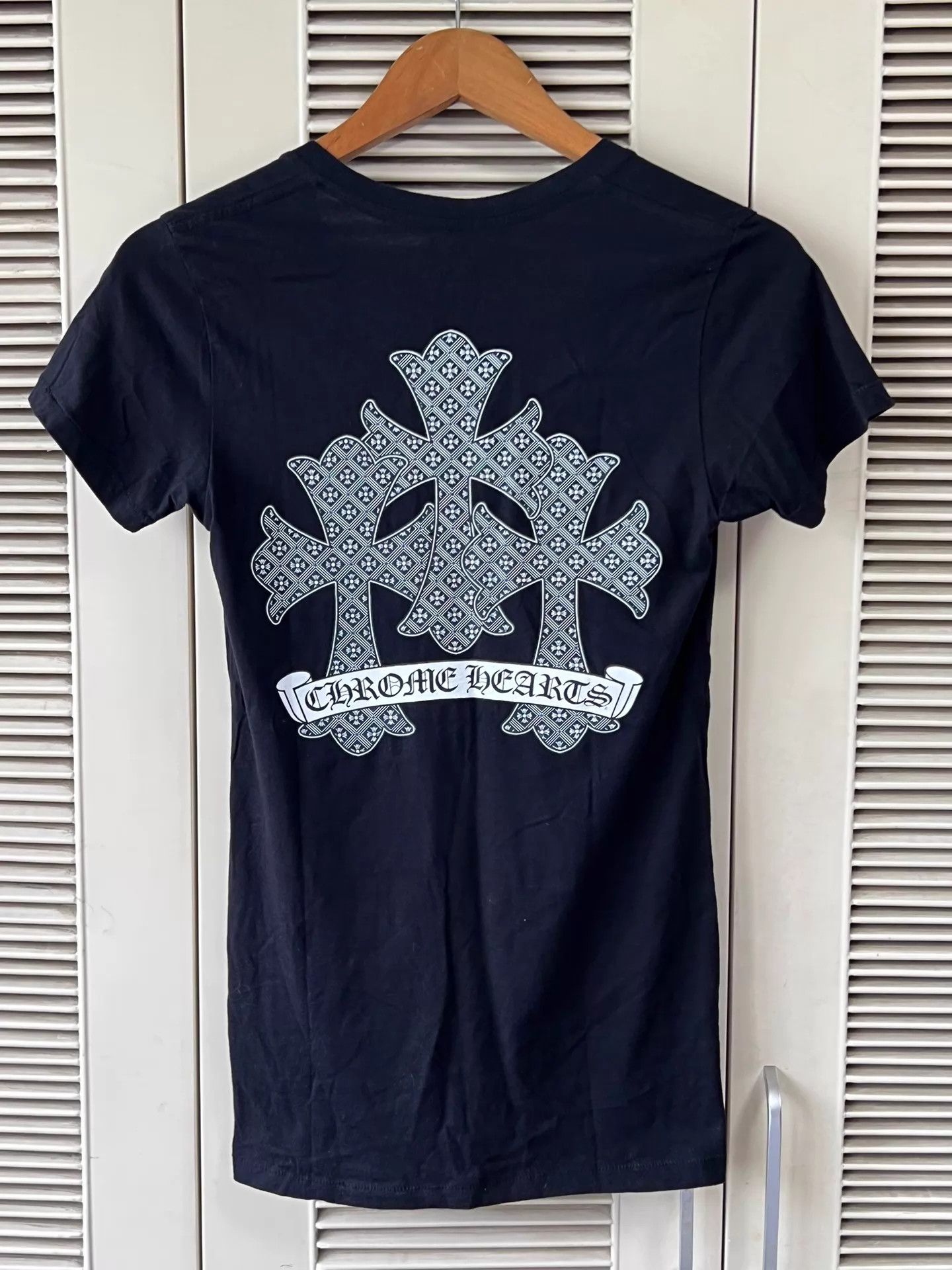 Chrome Hearts Chrome Hearts Black 30 Cross V-neck Short Sleeve T-shirt XS Size XS / US 0-2 / IT 36-38 - 2 Thumbnail