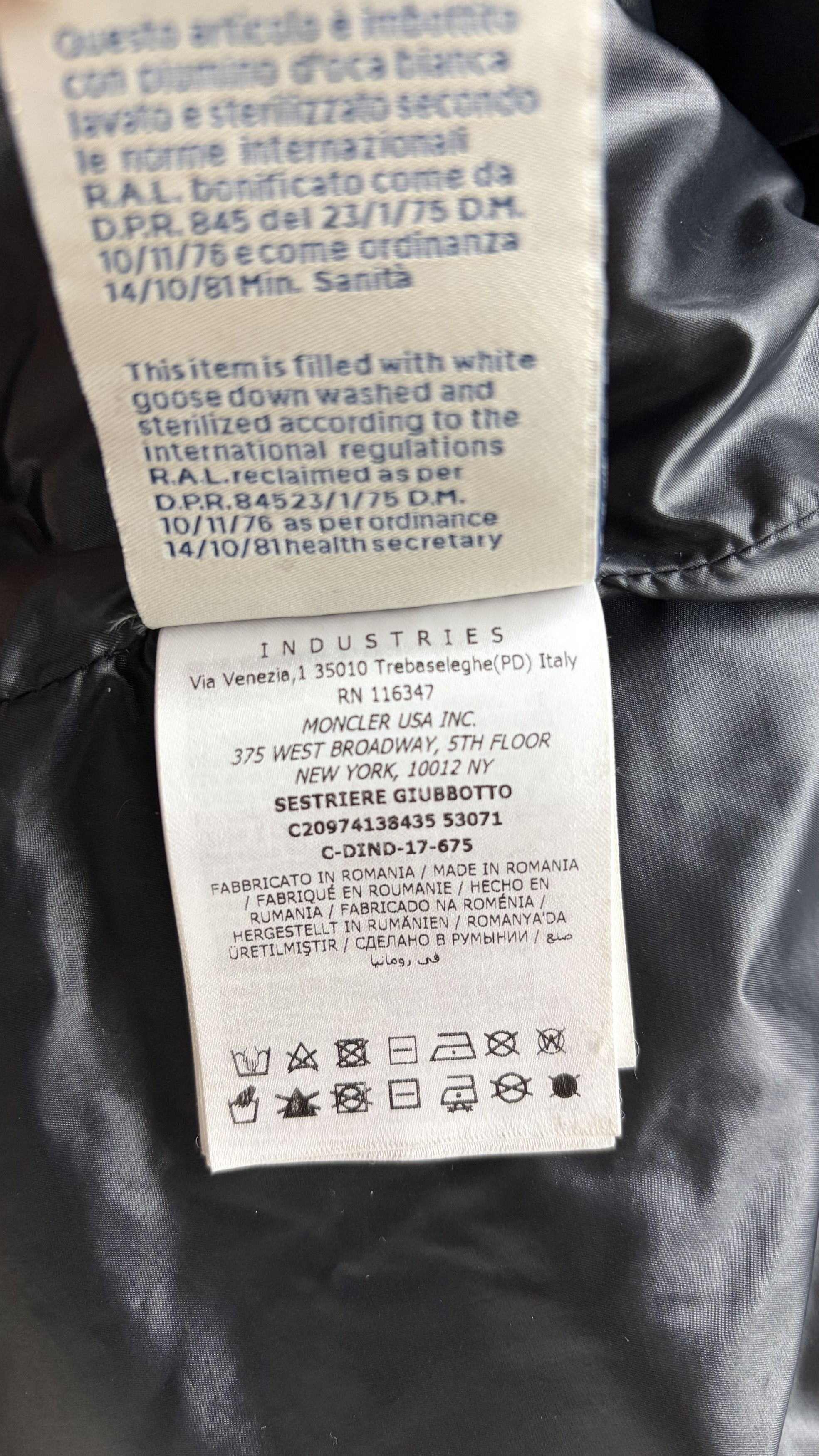 Moncler Grenoble Black Camurac Short Down Jacket