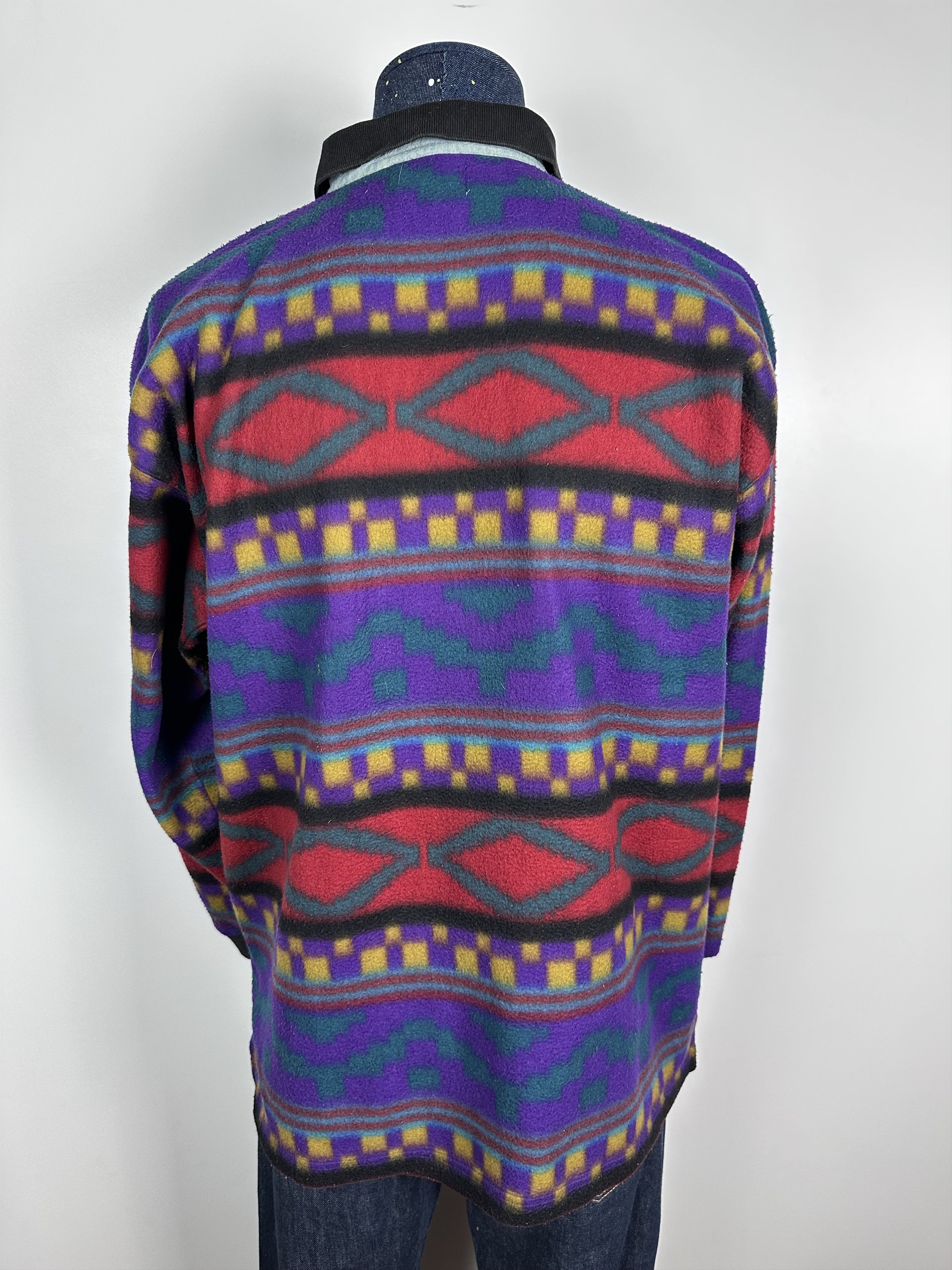 Vintage vintage Manners FLEECE sweater Shirt Button L rare retro 90s Size US L / EU 52-54 / 3 - 6 Thumbnail