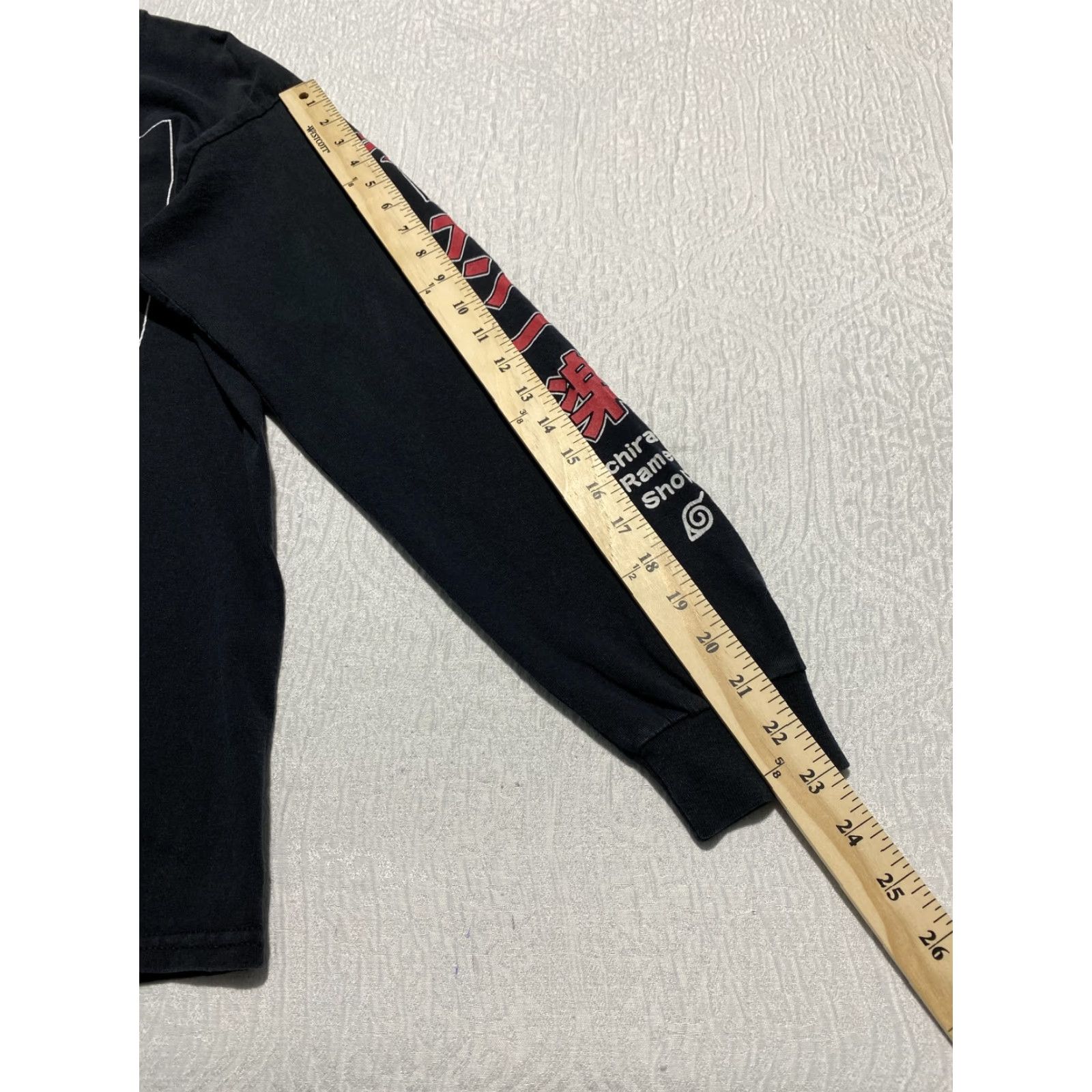 Ripple Junction Naruto Shippuden Shirt Mens Medium Black Ichiraku Ramen Shop Anime Long Sleeve Size US M / EU 48-50 / 2 - 5 Thumbnail