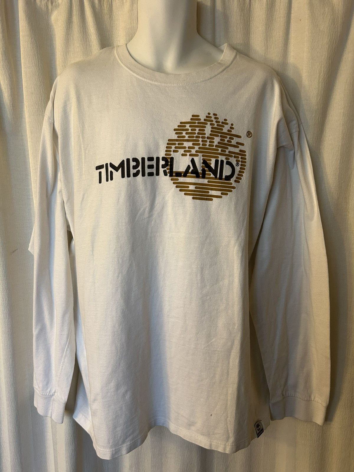 Timberland Tee: timberland long sleeved new stack logo made in usa xl Size US XL / EU 56 / 4 - 1 Thumbnail