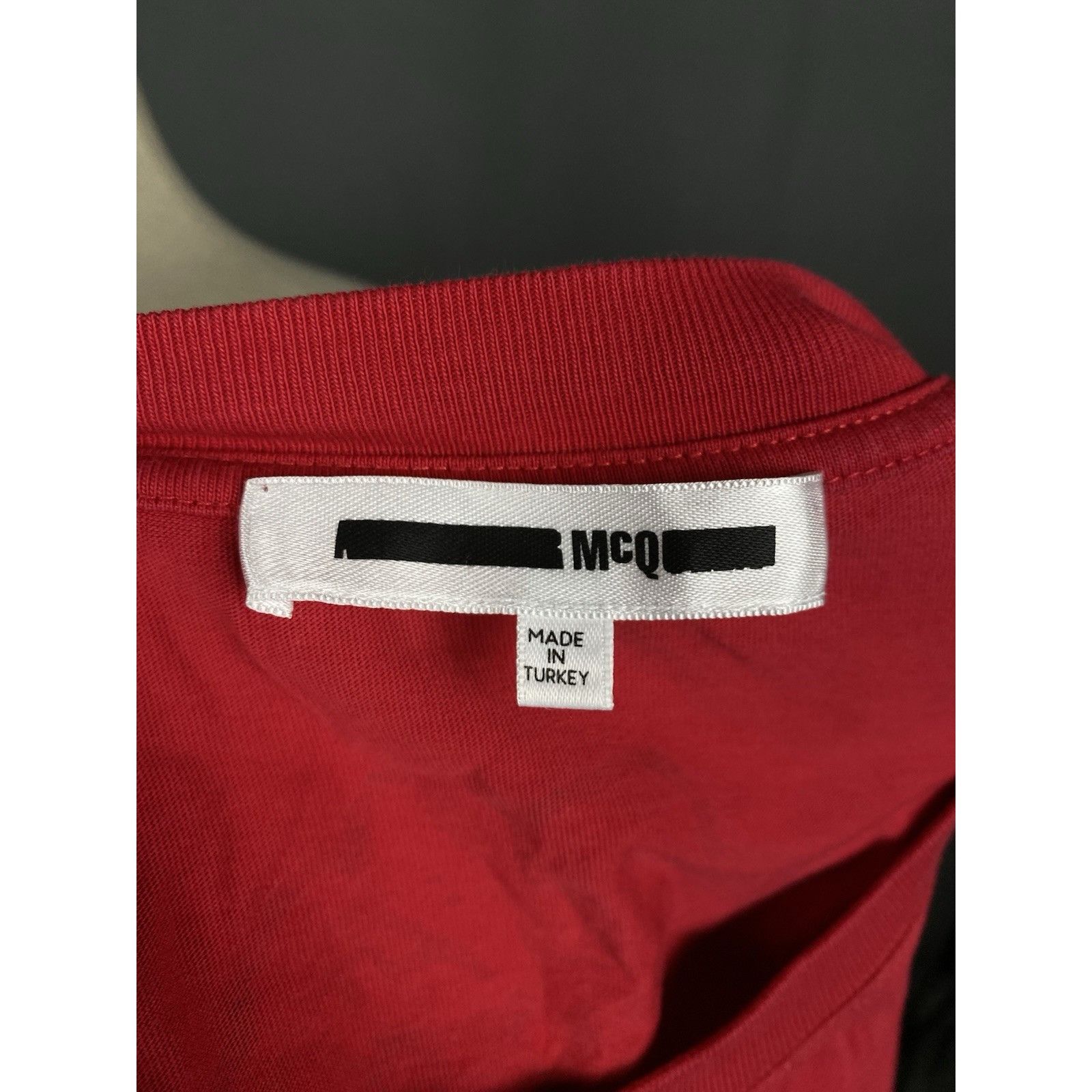 Alexander McQueen Alexander McQueen Big Logo McQ Men's Red T-Shirt Size L Size US L / EU 52-54 / 3 - 10 Thumbnail