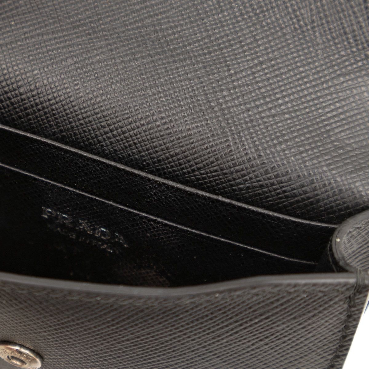 Prada 1.5k.$ PRADA Black Triangle Logo Mini Bag Chain Card Case Size ONE SIZE - 12 Thumbnail