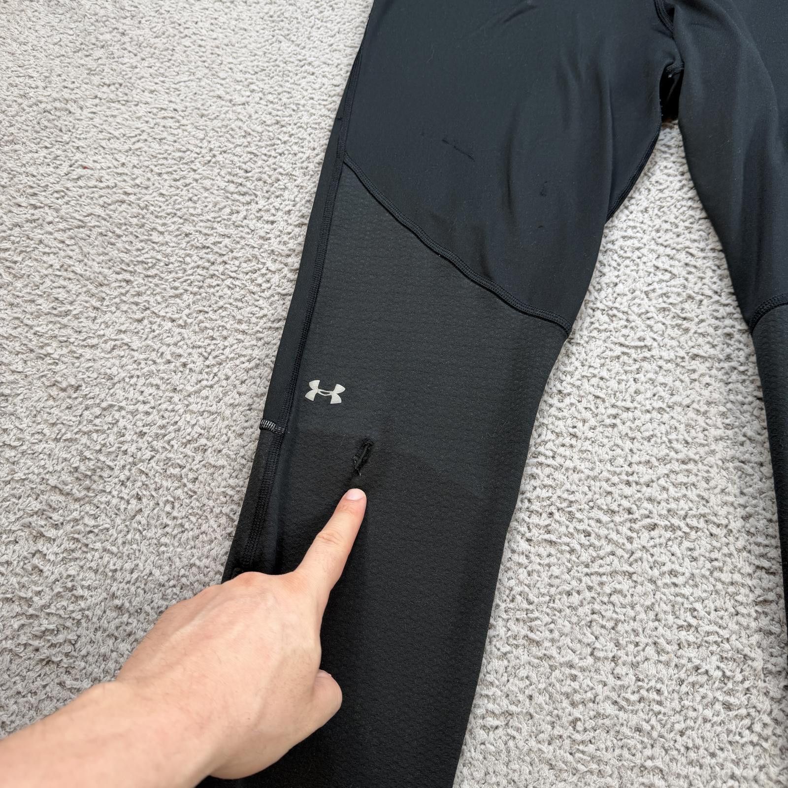 Under Armour Under Armour ColdGear Compression Leggings Black Training XL Size ONE SIZE - 6 Thumbnail