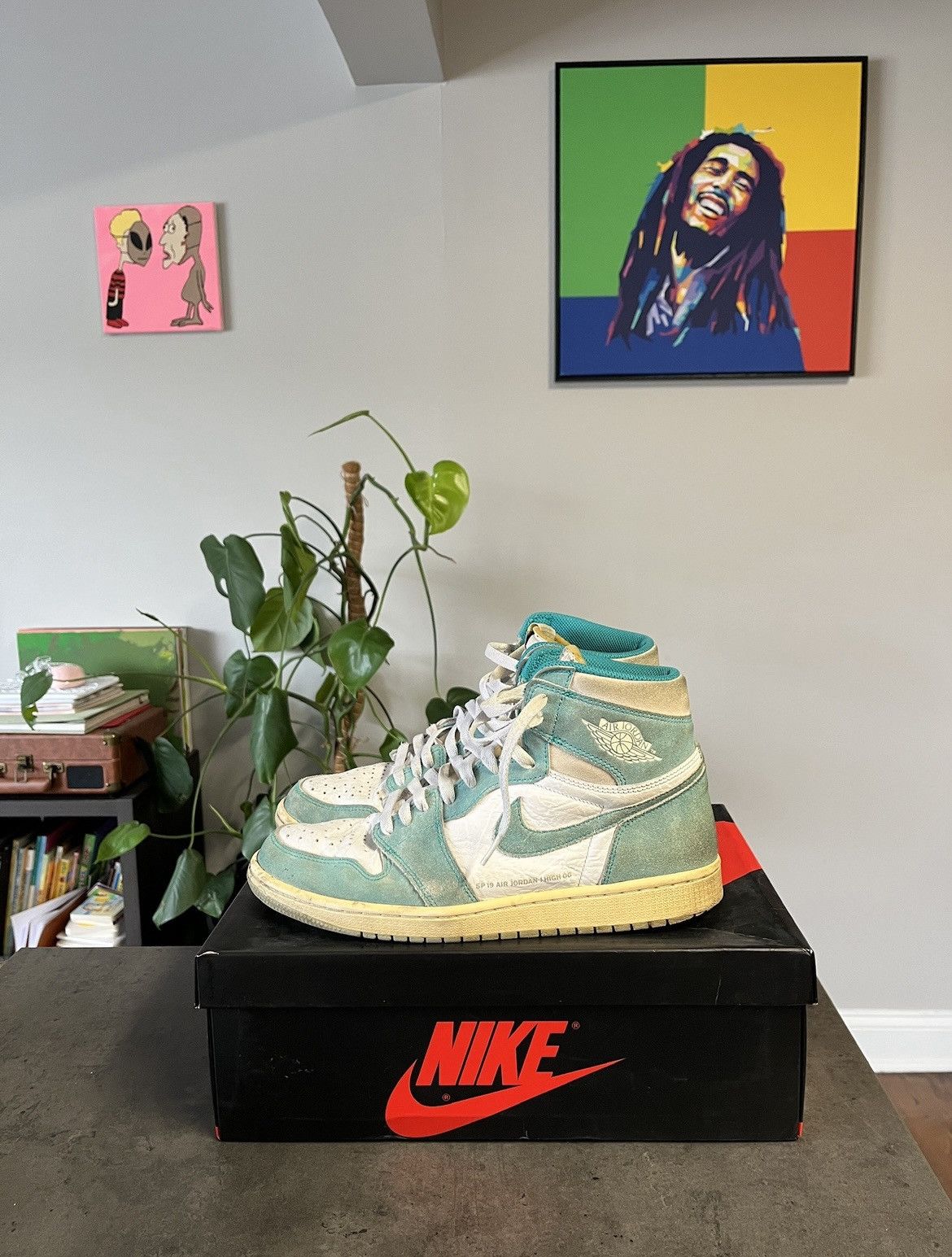 Jordan Brand Jordan 1 Hi Retro Turbo Green Size US 10.5 / EU 43-44 - 3 Thumbnail