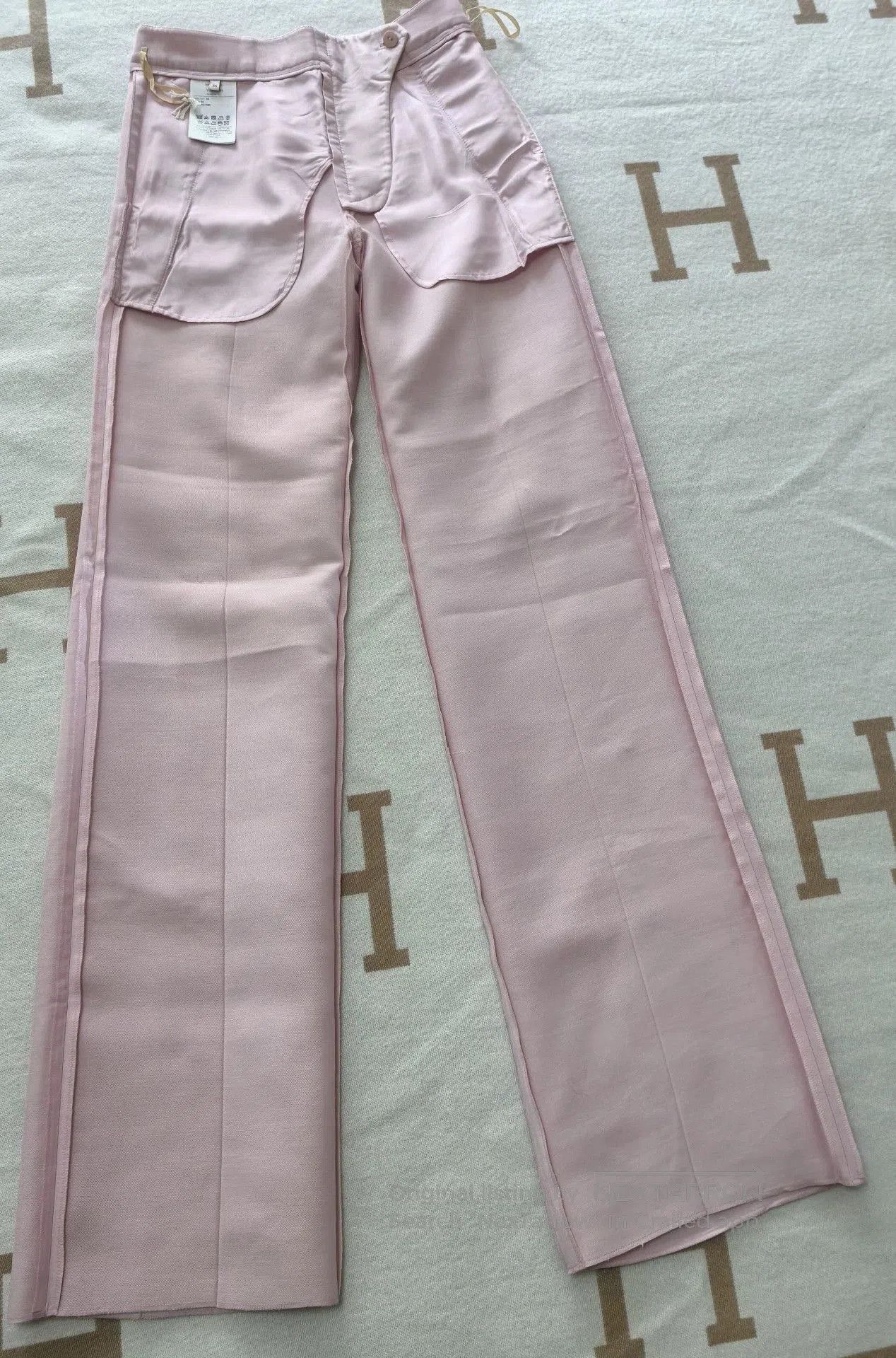 Valentino Valentino Pink Straight-leg Pants. Size US 36 / EU 52 - 1 Thumbnail