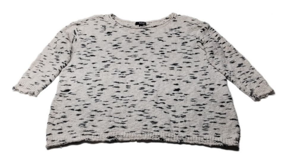 Other A.N.A Womens 1X Cream Black Lightweight Sweater 3/4 Sleeve Size XL / US 12-14 / IT 48-50 - 1 Thumbnail