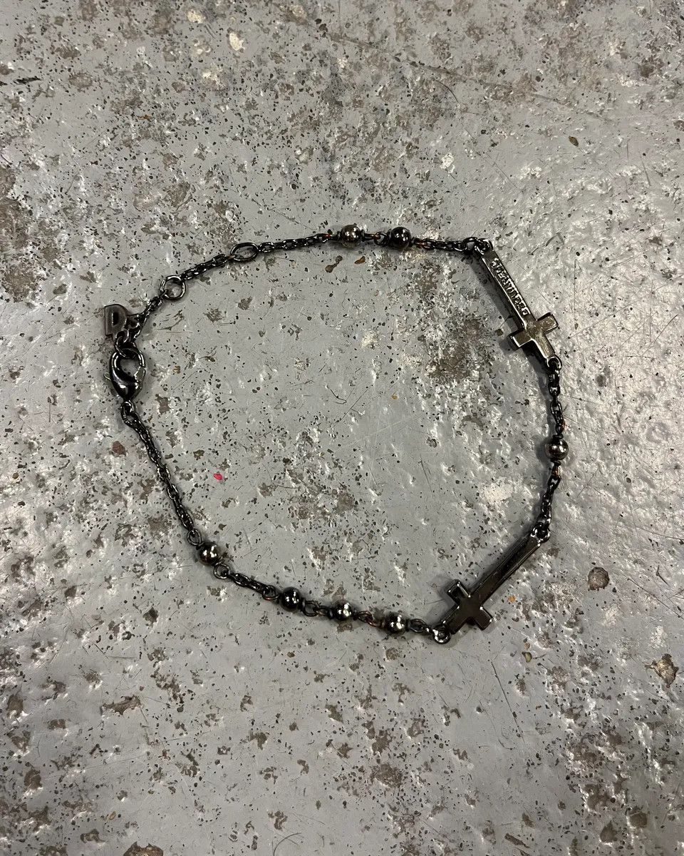 Dsquared2 Dsquared2 Stainless Still Metal Cross Charm Bracelet Size ONE SIZE - 5 Thumbnail