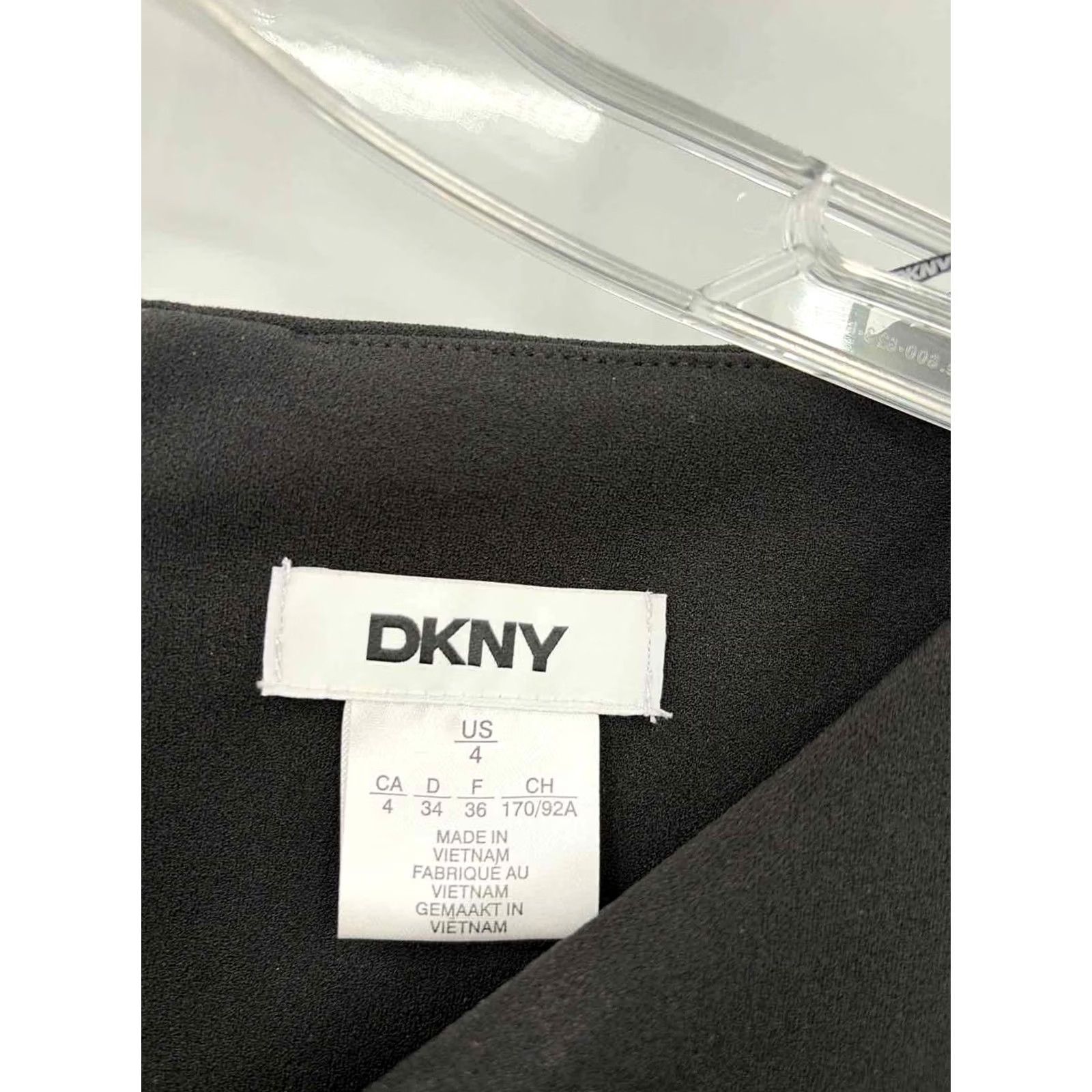 DKNY DKNY Black Belted Knee Length Long Sleeve Dress Size 4 - Pre-Owned Size S / US 4 / IT 40 - 3 Thumbnail