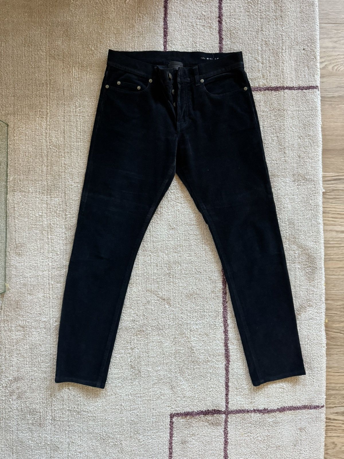 Saint Laurent Paris Black Saint Laurent D02 M/SK-LW corduroy pants Size US 30 / EU 46 - 1 Thumbnail