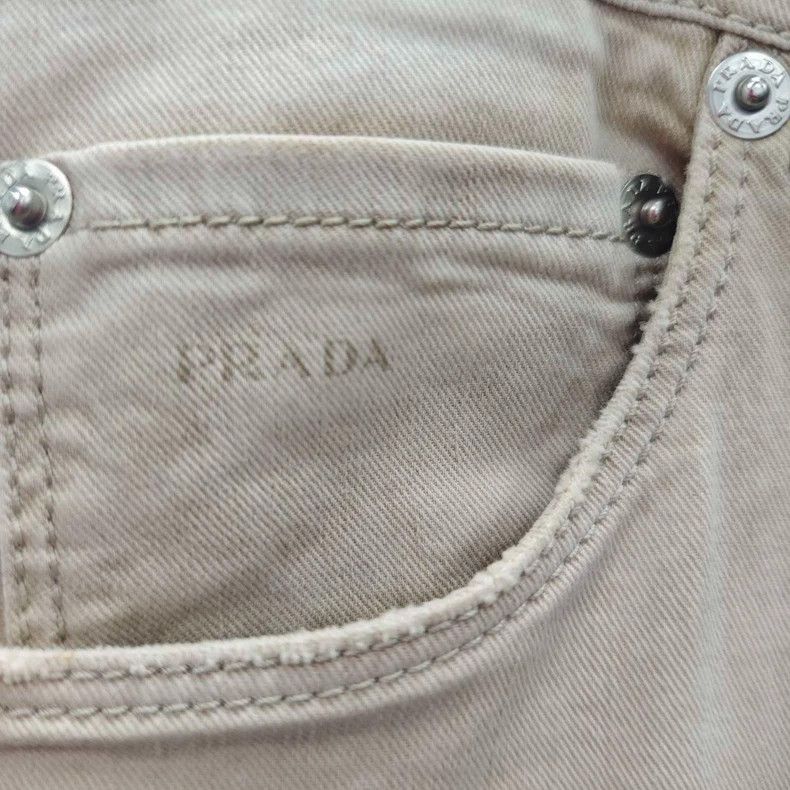 Prada Prada Apricot classic logo trousers 2502-Nextarrow Size US 34 / EU 50 - 9 Thumbnail