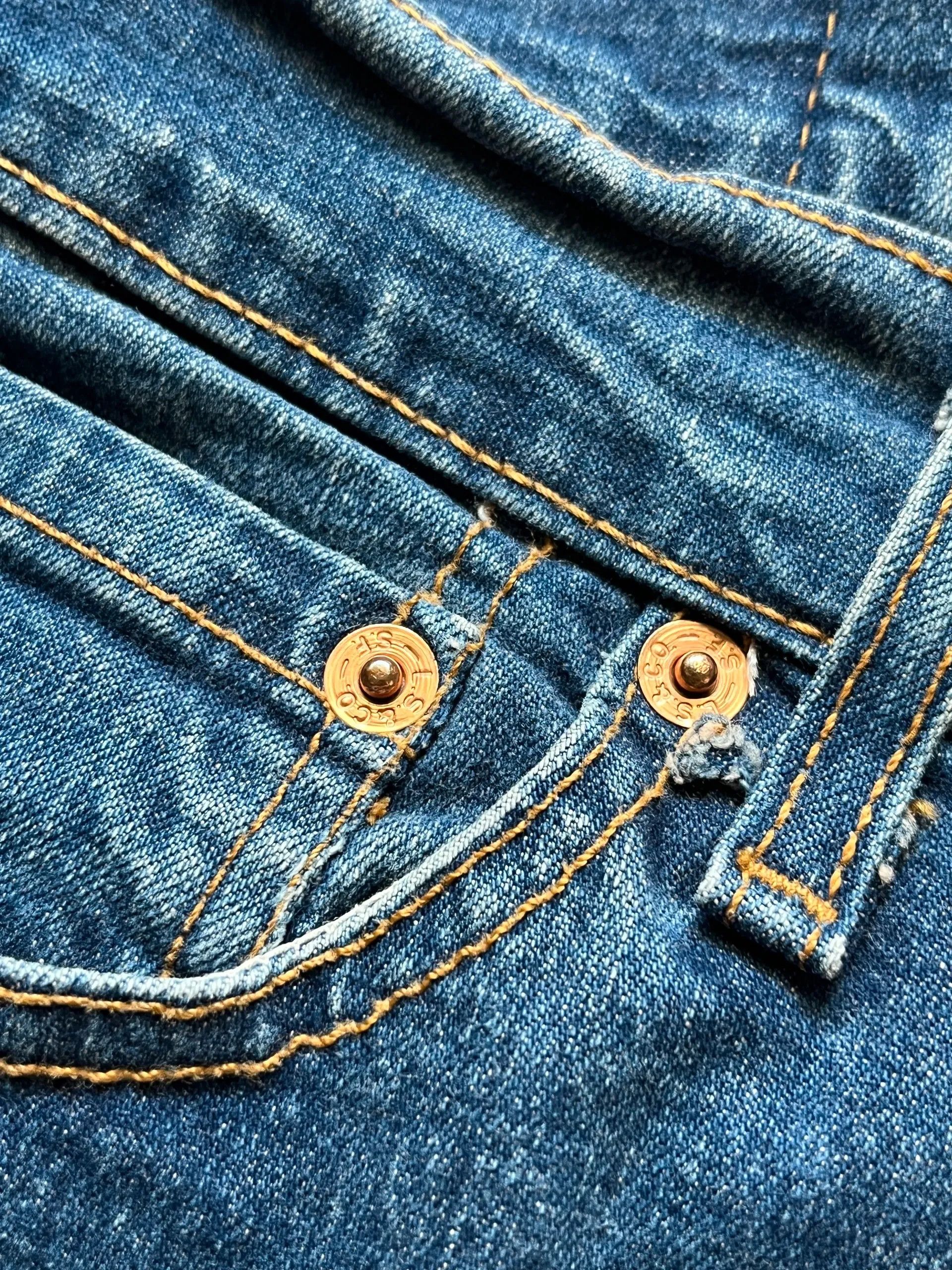Levi's Levi’s 584 07 Flared Denim Women’s 2004 Y2K Rare Paint Size 28" / US 6 / IT 42 - 6 Thumbnail