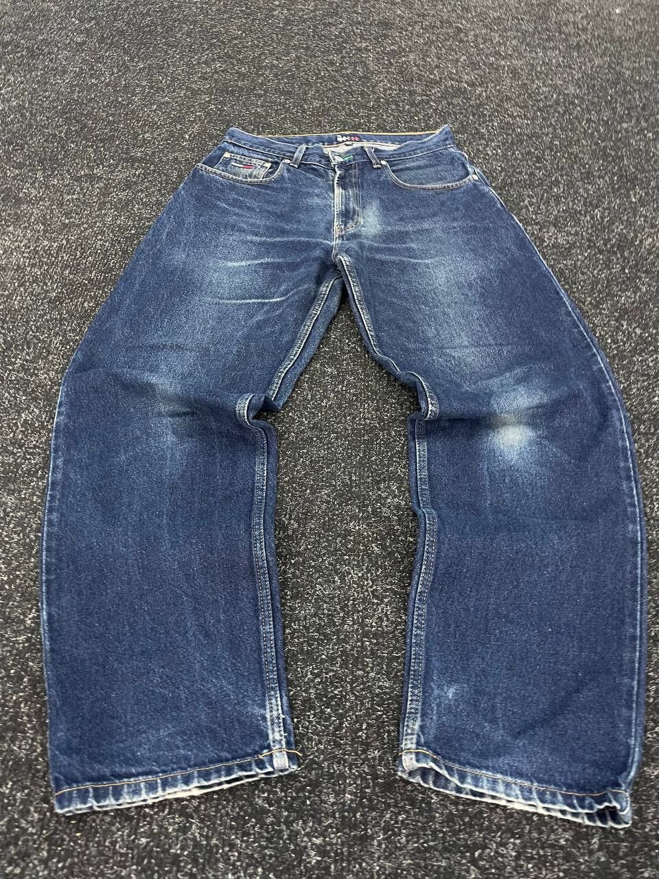 Hysteric Glamour × Le Grande Bleu (L.G.B.) × Tommy Hilfiger TOMMY HYSTERIC GLAMOUR BALENCIAGA STYLE FLARED PANTS Size US 32 / EU 48 - 1 Thumbnail
