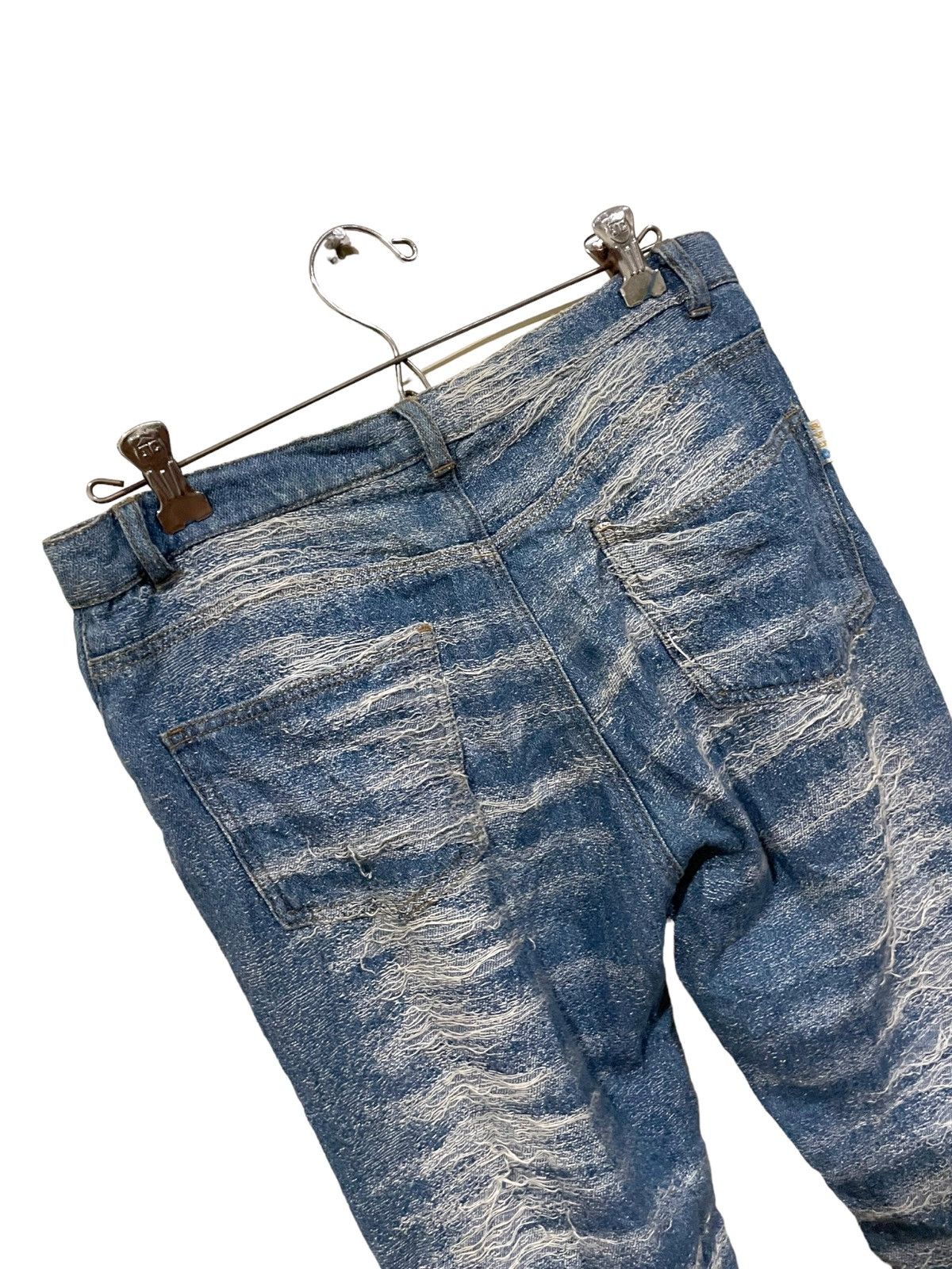 If Six Was Nine × Japanese Brand × Le Grande Bleu (L.G.B.) Japan Oceanus Waves Destroy Jeans Size US 31 - 8 Thumbnail