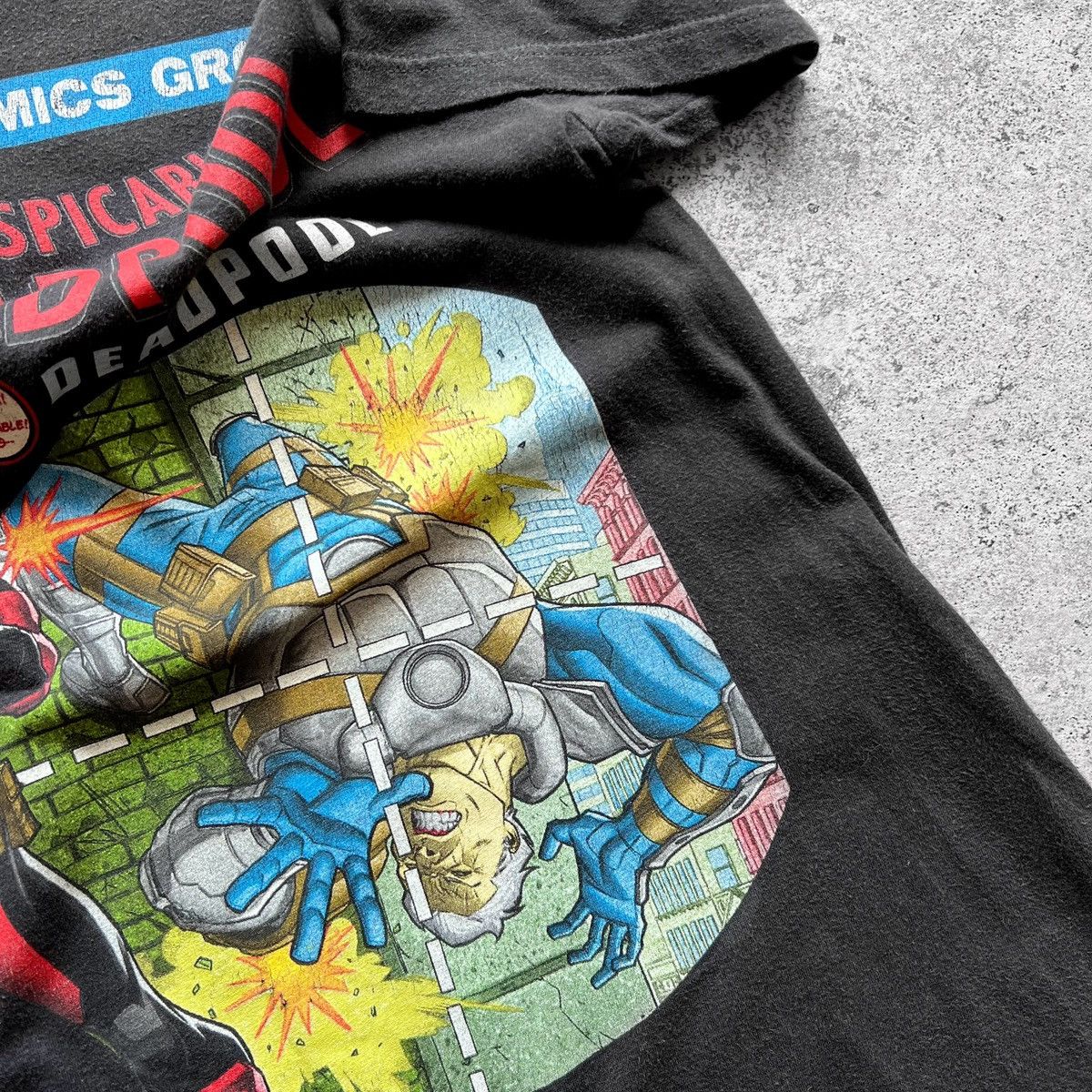 Marvel Comics × Vintage Marvel Comics Deadpool Mens Vintage Short Sleeve T-Shirt Size US S / EU 44-46 / 1 - 5 Thumbnail