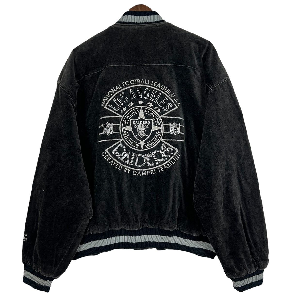 NFL 90s Vintage LOS ANGELES RAIDERS Jacket Size US M / EU 48-50 / 2 - 1 Thumbnail