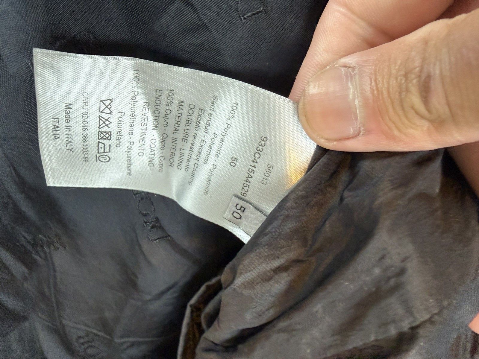 Dior Dior Black Windbreaker Jacket – Size 50 Size US L / EU 52-54 / 3 - 3 Thumbnail