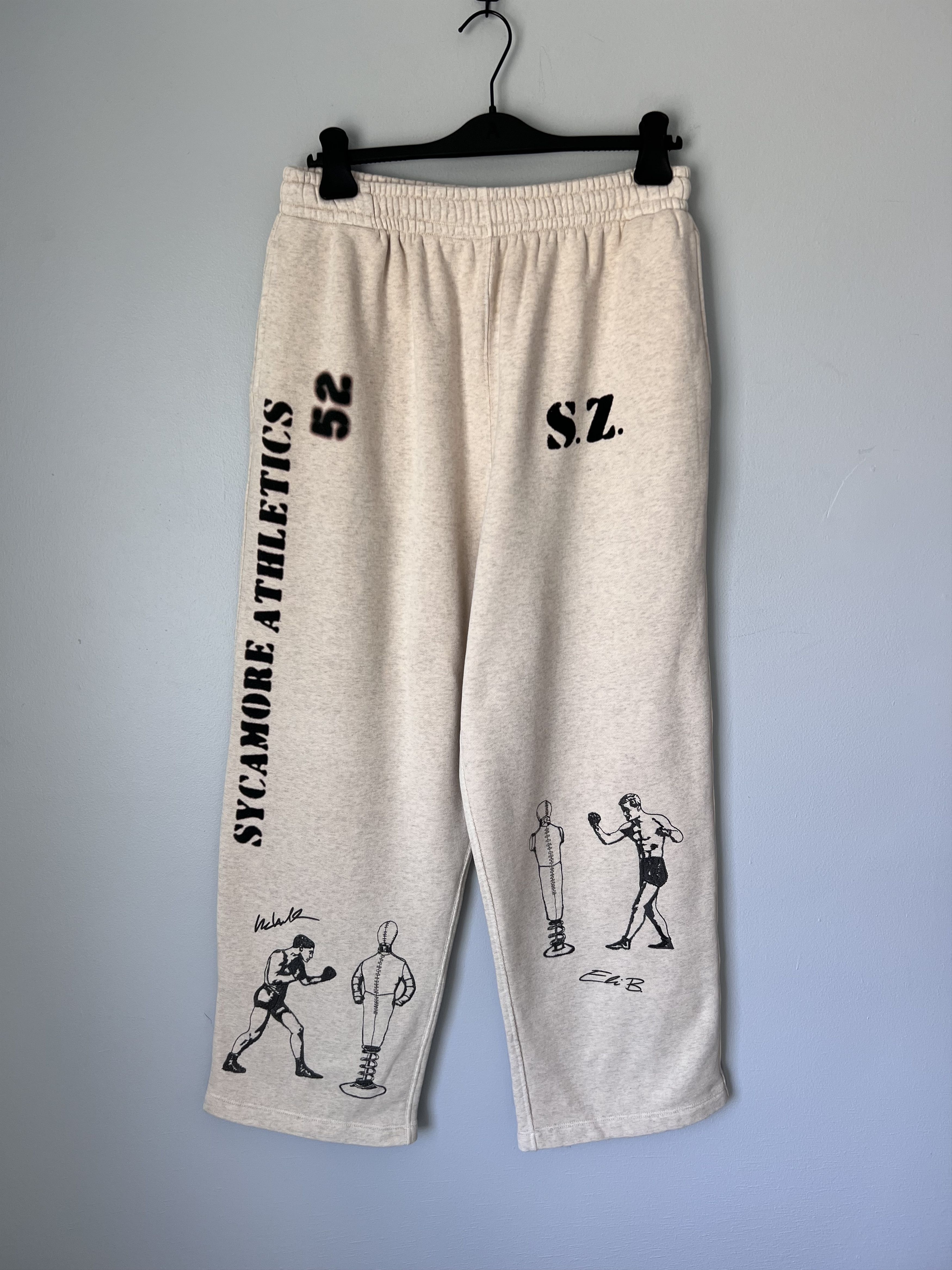 Samuel Zelig Samuel Zelig Boxing Sweatpants in Beige Size US 34 / EU 50 - 1 Thumbnail