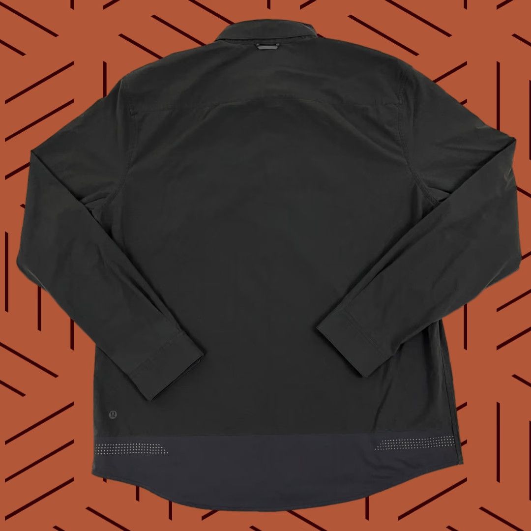 Lululemon Lululemon Shirt Mens XL Black Gray Button Up Performance Stretch Preppy Office Shirt Size US XL / EU 56 / 4 - 1 Thumbnail