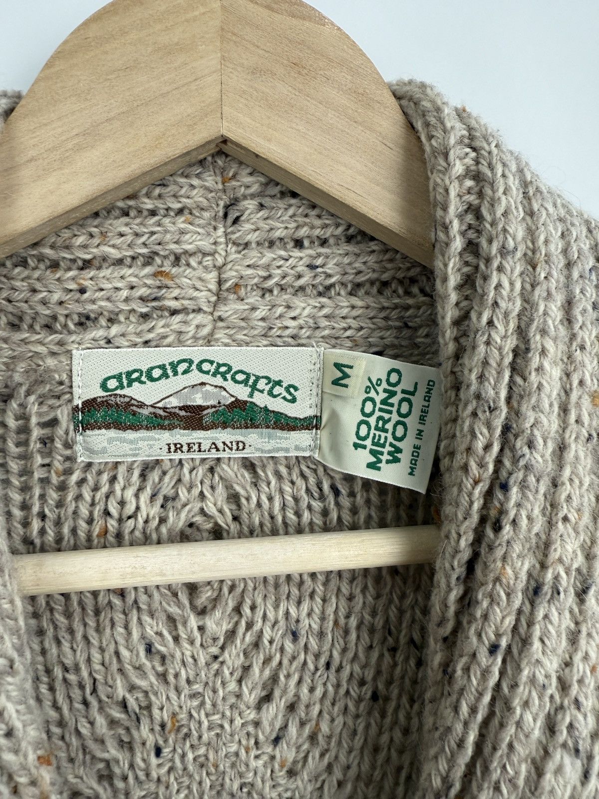 Aran Crafts 🇮🇪 Aran Crafts Ireland Market Merino Wool Cardigan Sweater Size US M / EU 48-50 / 2 - 8 Thumbnail
