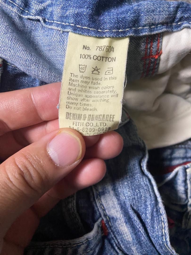 Japanese Brand DNM Riders Sanforized Distressed Ripped Jeans (155) Size US 27 - 8 Thumbnail