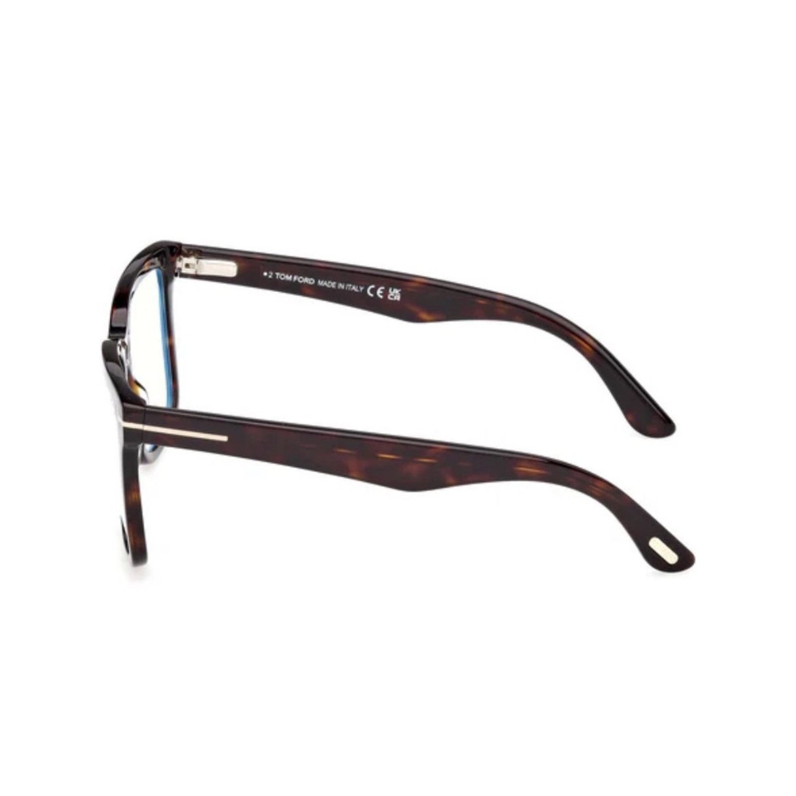 Tom Ford New Tom Ford FT6069-B 052 Tortoiseshell Magnetic Clip-On Size ONE SIZE - 4 Thumbnail