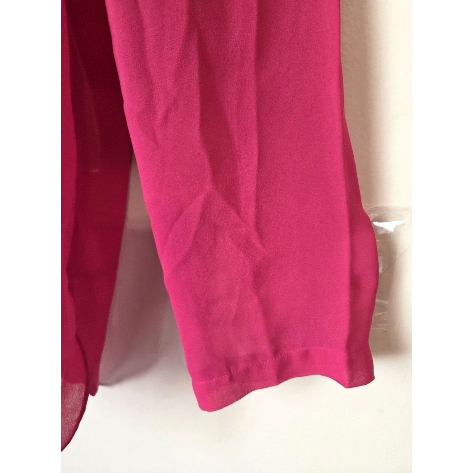 Vintage VINTAGE Steven Barry Shirt 80s Tunic Top Pink Button Front Sheer Lightweight 9/10 WomenS Size M / US 6-8 / IT 42-44 - 5 Thumbnail