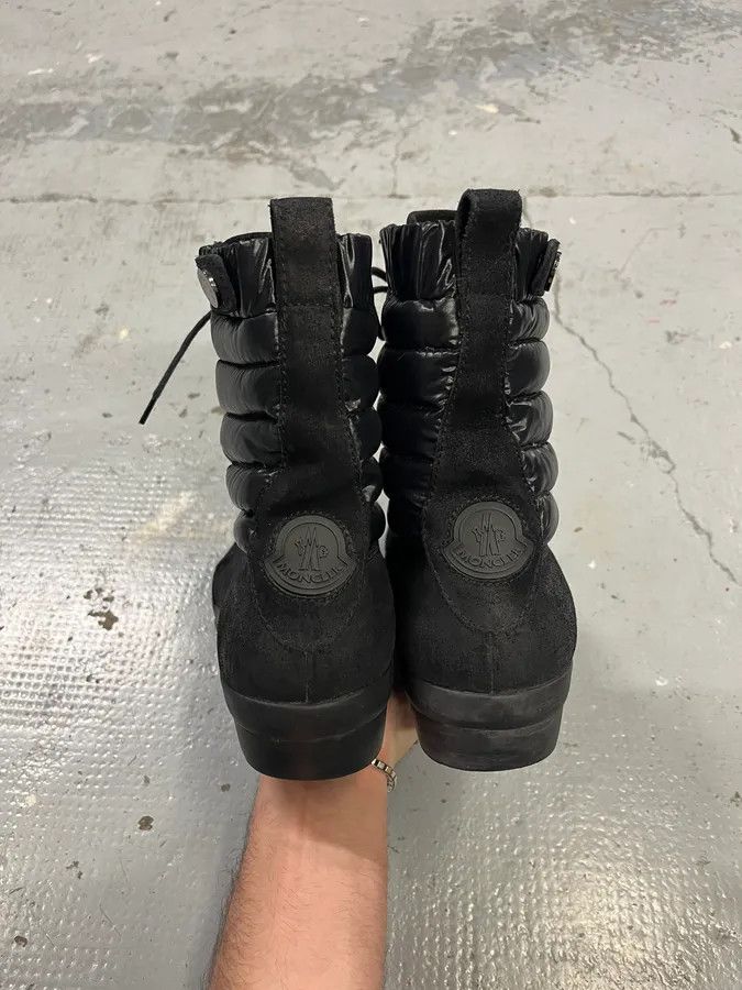 Moncler 2000s Moncler Black Suede Leather Puffer Boots Size US 8 / IT 38 - 6 Thumbnail