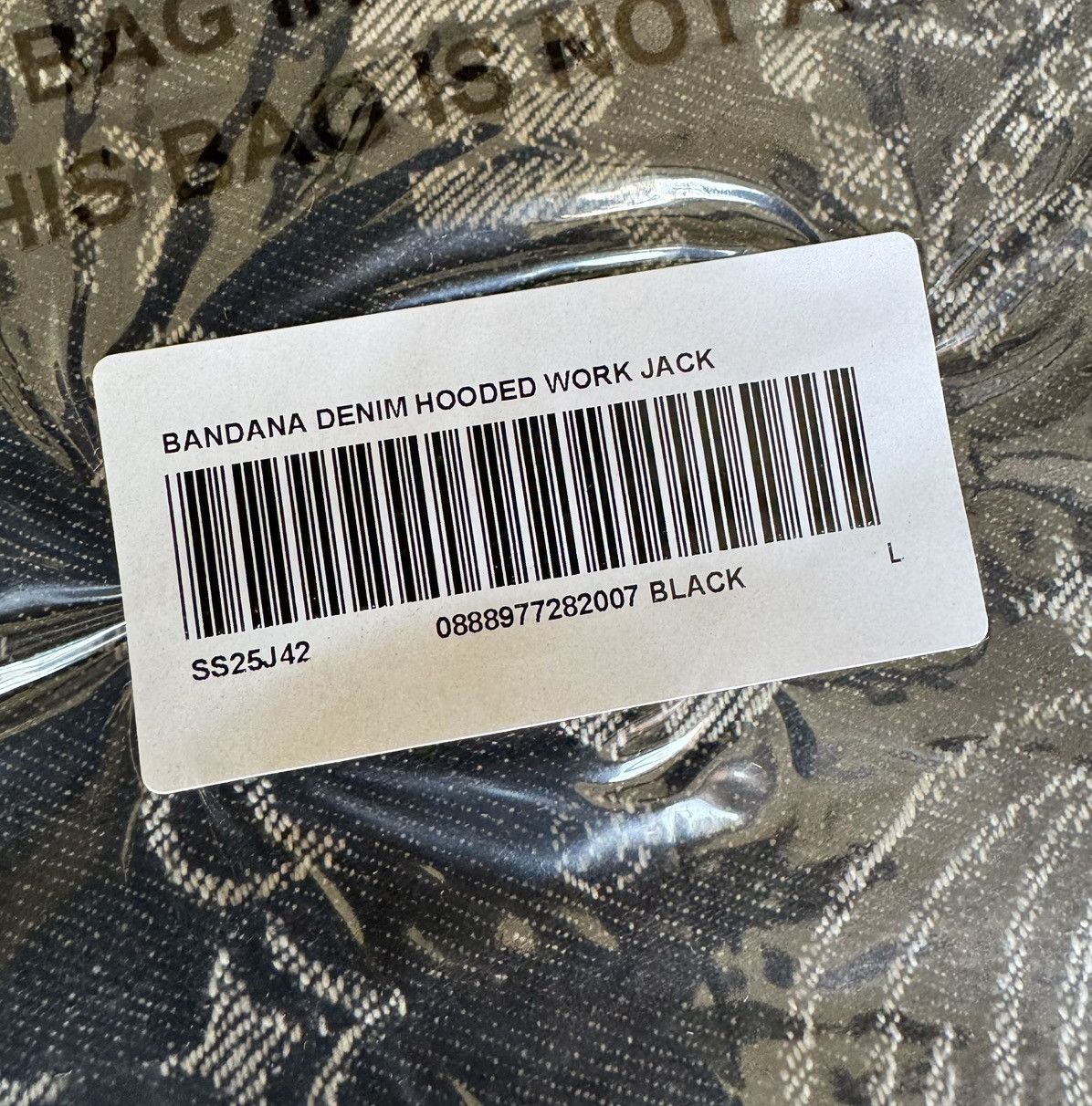 Supreme Supreme Bandana Jacquard Denim Hooded Work Jacket Black Size US L / EU 52-54 / 3 - 13 Thumbnail