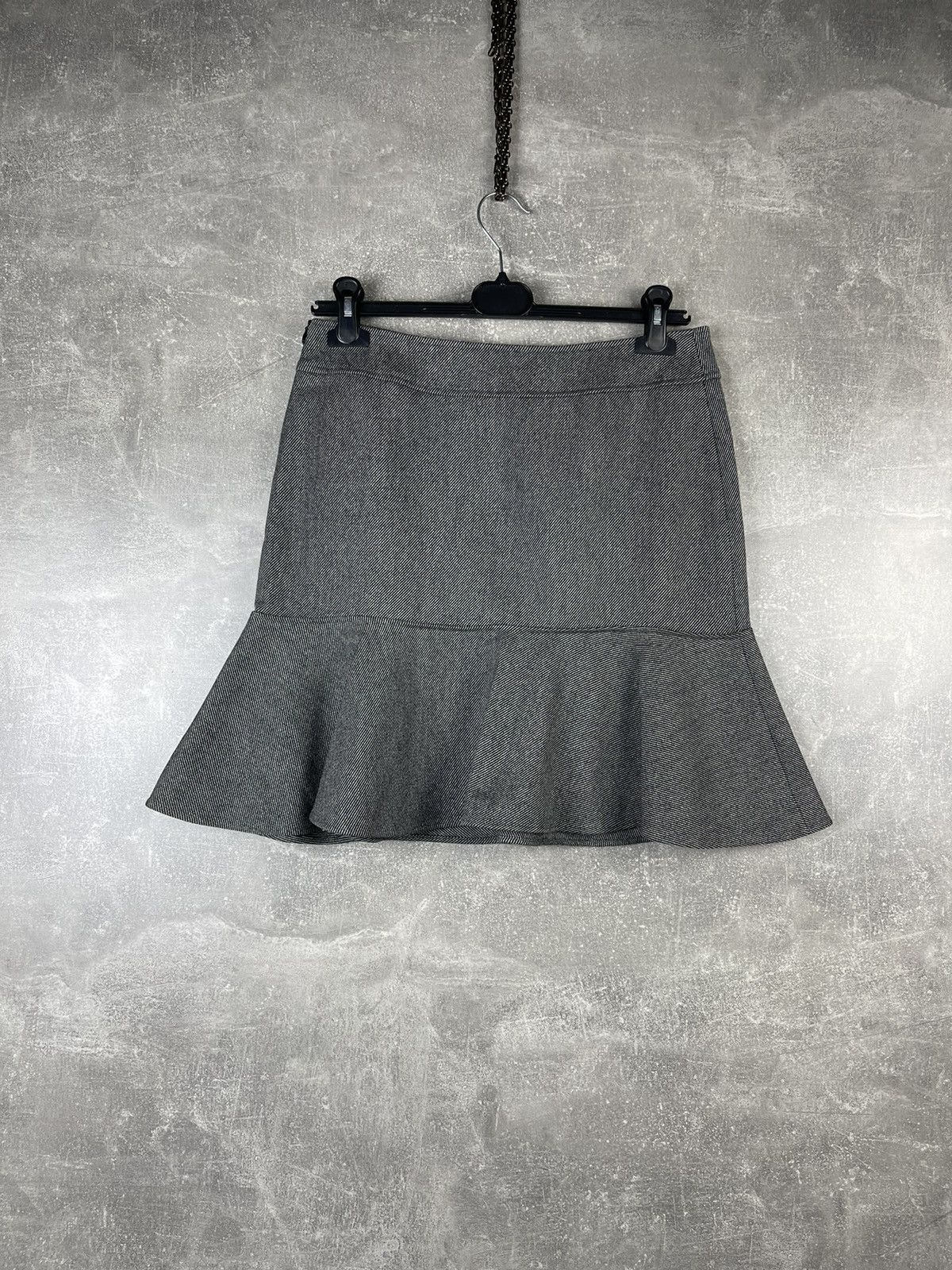 Balenciaga Balenciaga Paris Wool Gray Striped Midi Skirt Size 27" / US 4 / IT 40 - 4 Thumbnail