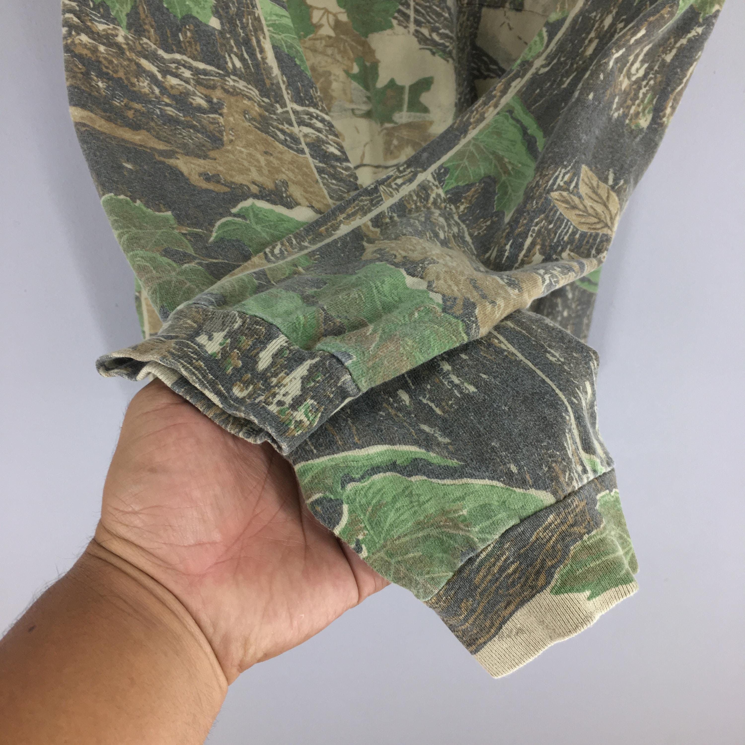 Mossy Oaks × Realtree × Vintage Vintage 90s Mossy Oak Tree Camo Long Sleeve Tshirt 2XLarge Size US XXL / EU 58 / 5 - 4 Thumbnail