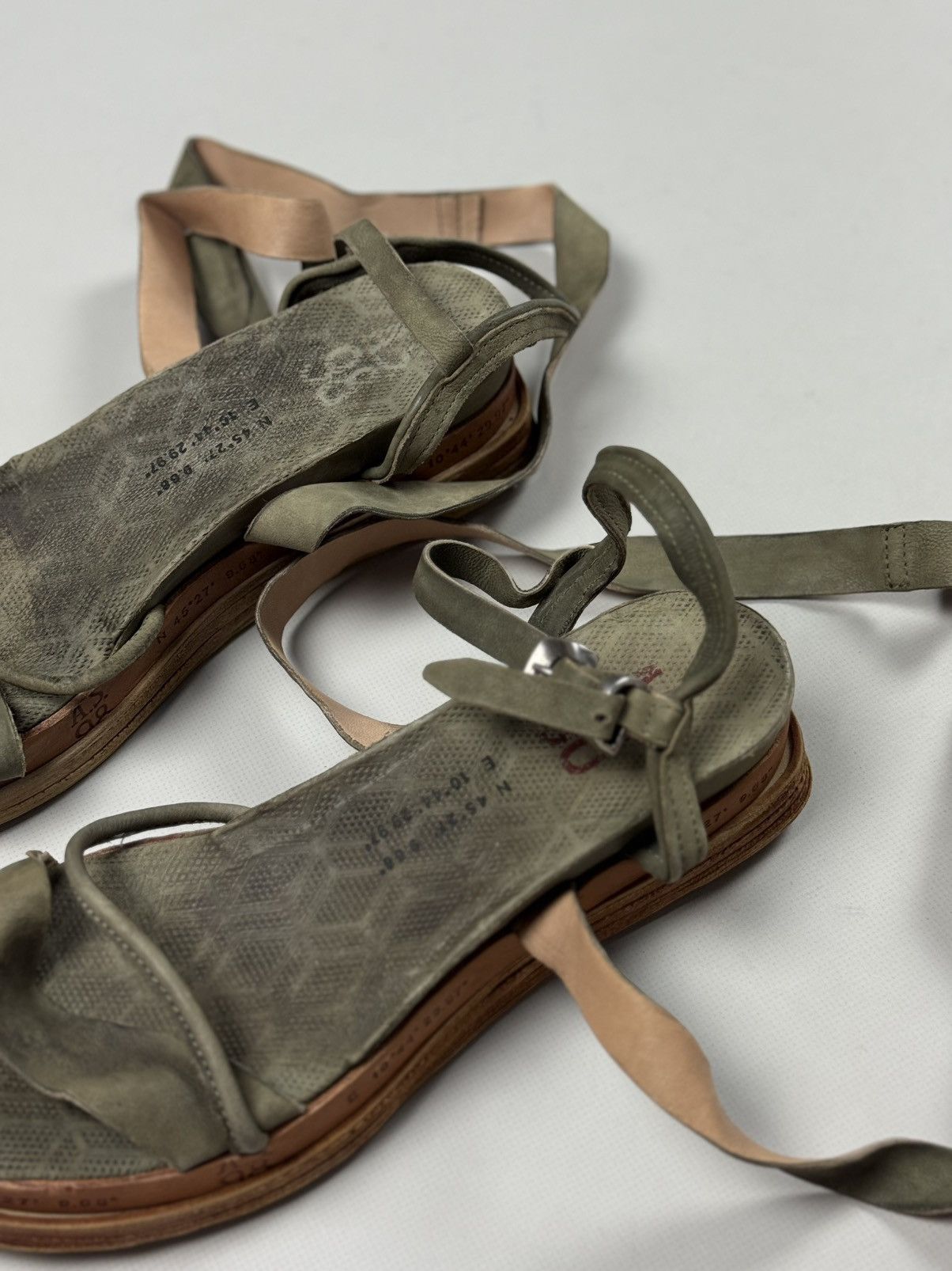 A.S.98 A.S. 98 Airstep Lagos Leather Strappy Platform Sandals Size US 11 / IT 41 - 13 Thumbnail