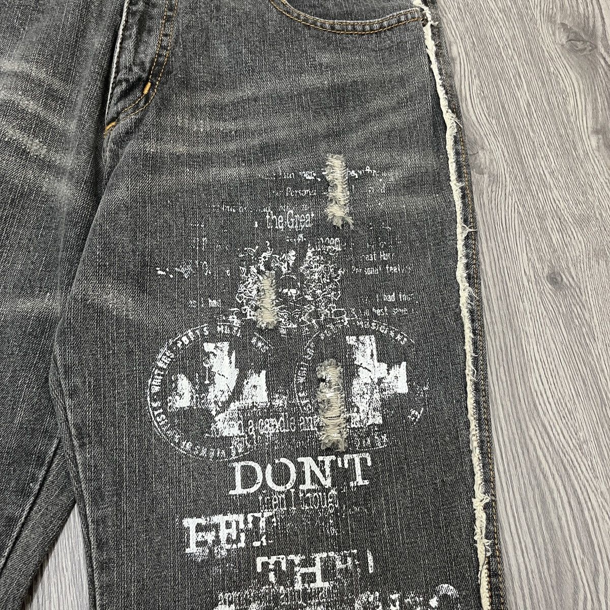 14th Addiction Bernings Sho - Phython Hybrid Flare Jeans Lgb Style Size US 27 - 6 Thumbnail