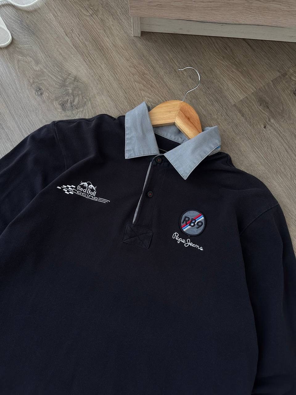 Red Bull × Vintage Vintage RedBull Racing Rugby Pepe Jens Blue Sweatshirt Size US M / EU 48-50 / 2 - 8 Thumbnail