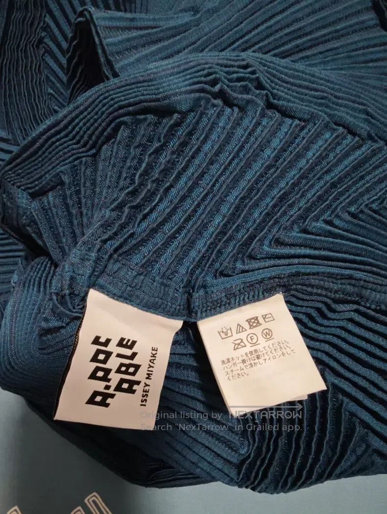 Issey Miyake Issey Miyake Peacock Blue Long Sleeve Size M / US 6-8 / IT 42-44 - 5 Thumbnail