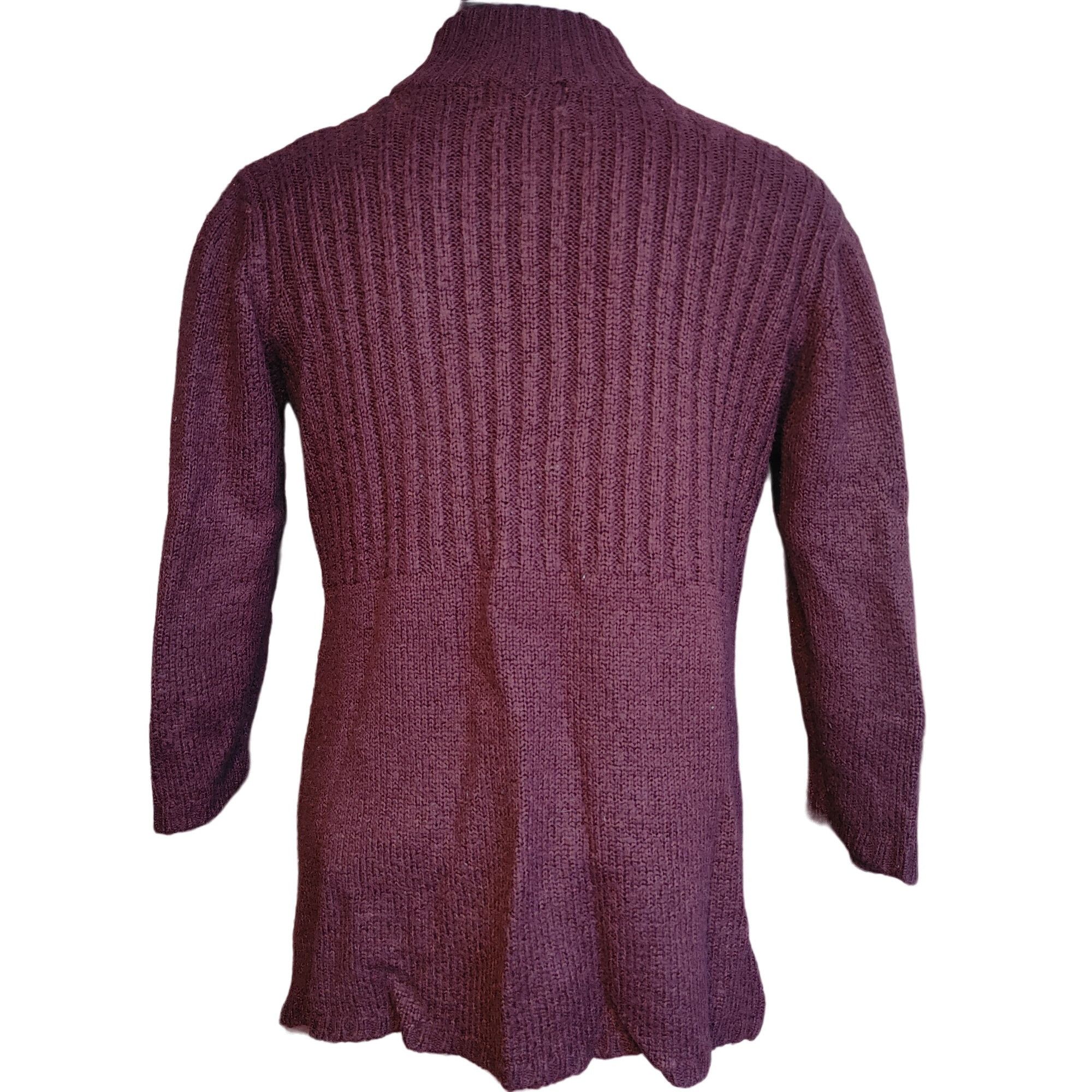 Other Elementz Women's Purple Mock Neck Long Sleeve Knit Sweater X Size XL / US 12-14 / IT 48-50 - 2 Thumbnail