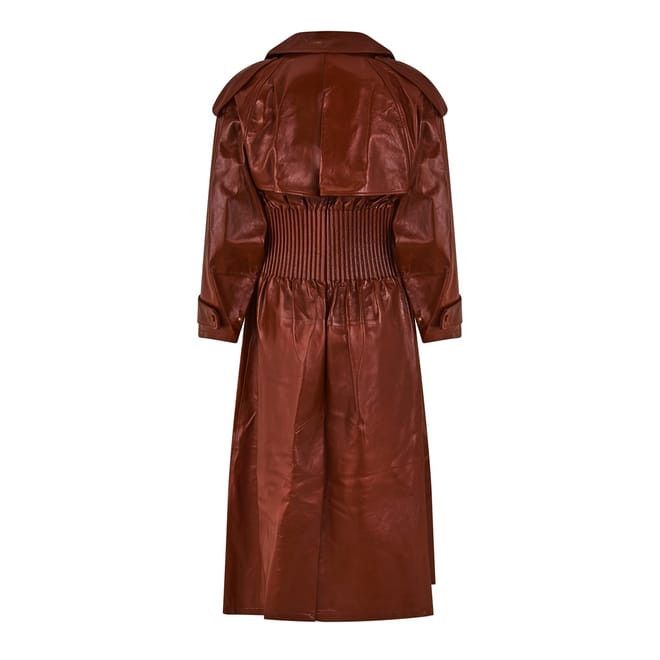 Bottega Veneta Bottega Veneta Relaxed Fit Trench Coat in Brown Size S / US 4 / IT 40 - 2 Thumbnail