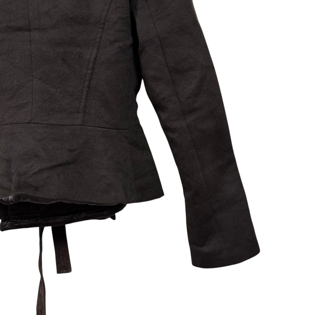 Brunello Cucinelli Tomaso Stefanelli Wrap Jacket Draped Collar Belted Size M / US 6-8 / IT 42-44 - 10 Thumbnail