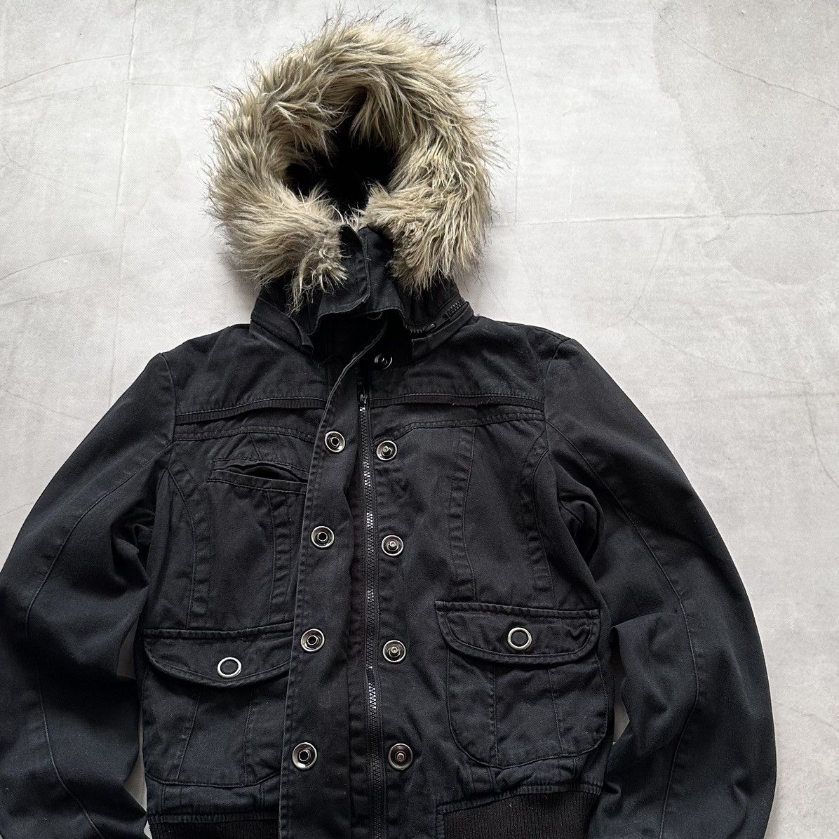Hysteric Glamour × Undercover Military Bomber Jacket Zip Fur LGB If Six Was Nine Vibe Size S / US 4 / IT 40 - 2 Thumbnail