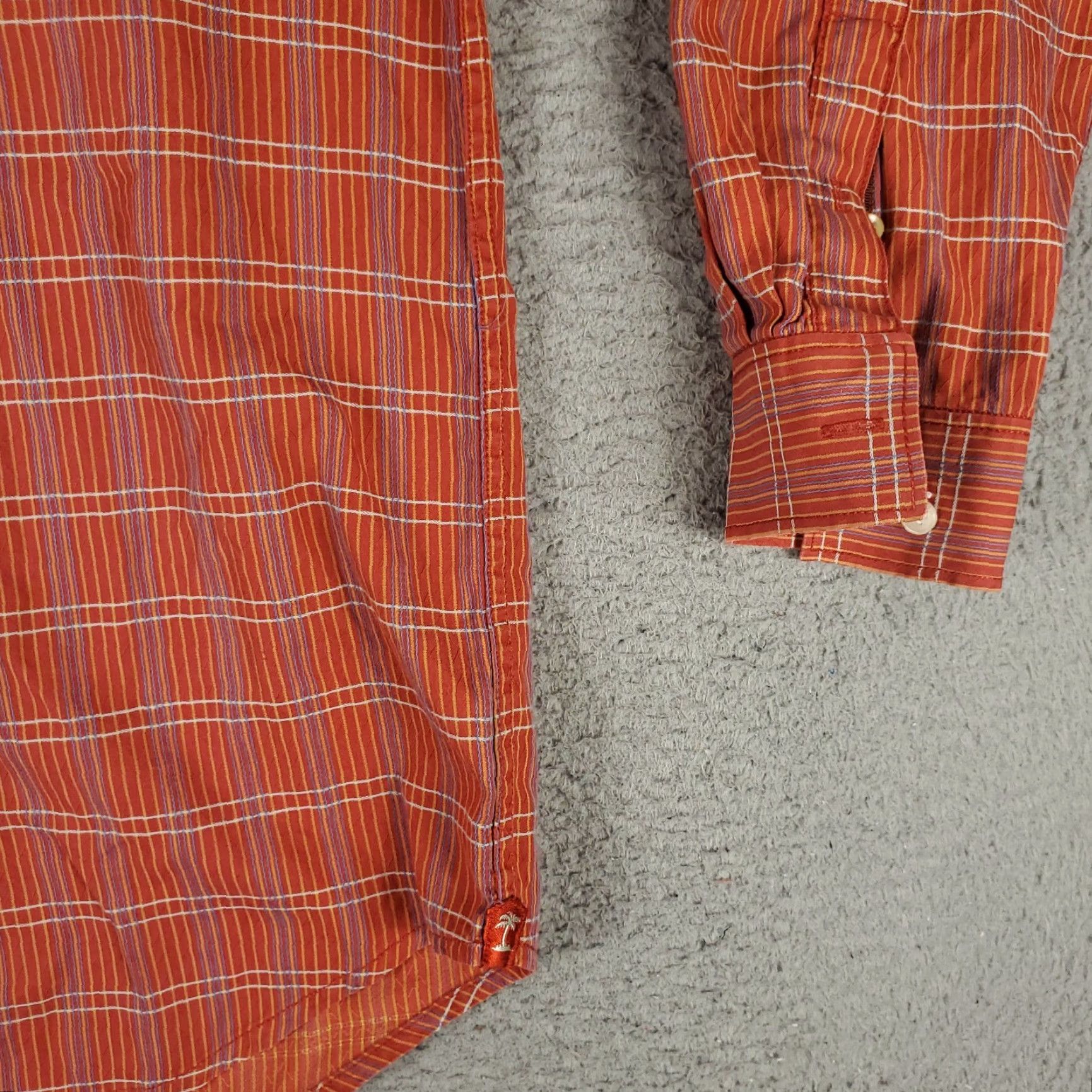 Tommy Bahama Tommy Bahama Shirt Mens Medium Red Plaid Button-Up Long Sleeve Cotton Size US M / EU 48-50 / 2 - 4 Thumbnail