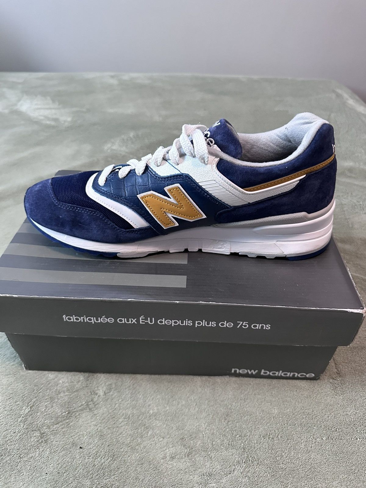 New Balance New Balance 997 Made in USA “Navy Mustard” Size US 12 / EU 45 - 7 Thumbnail