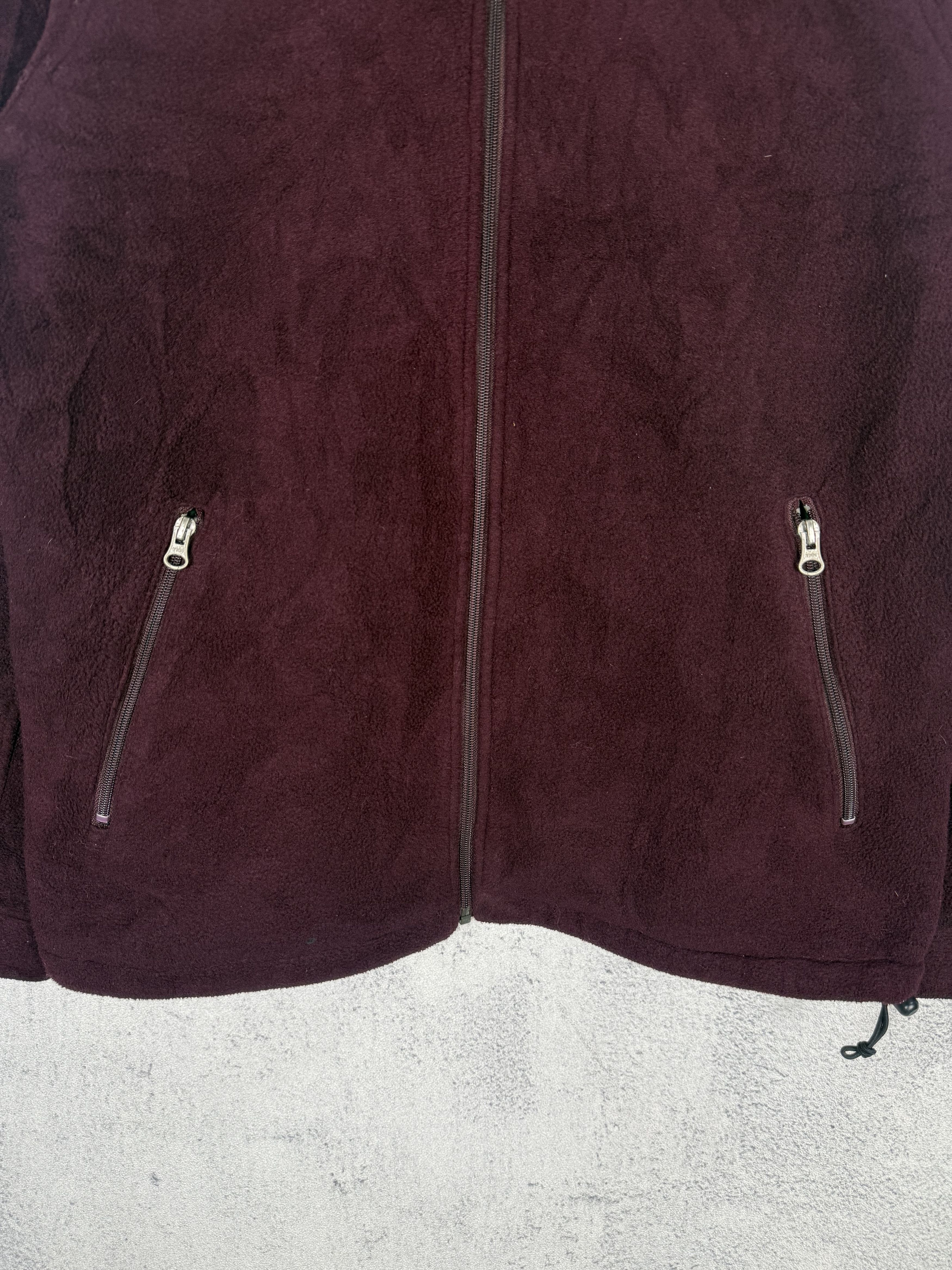 Supreme Vintage 2000 Supreme Polartec Fleece Zip Up Jacket Burgundy Size US M / EU 48-50 / 2 - 6 Thumbnail