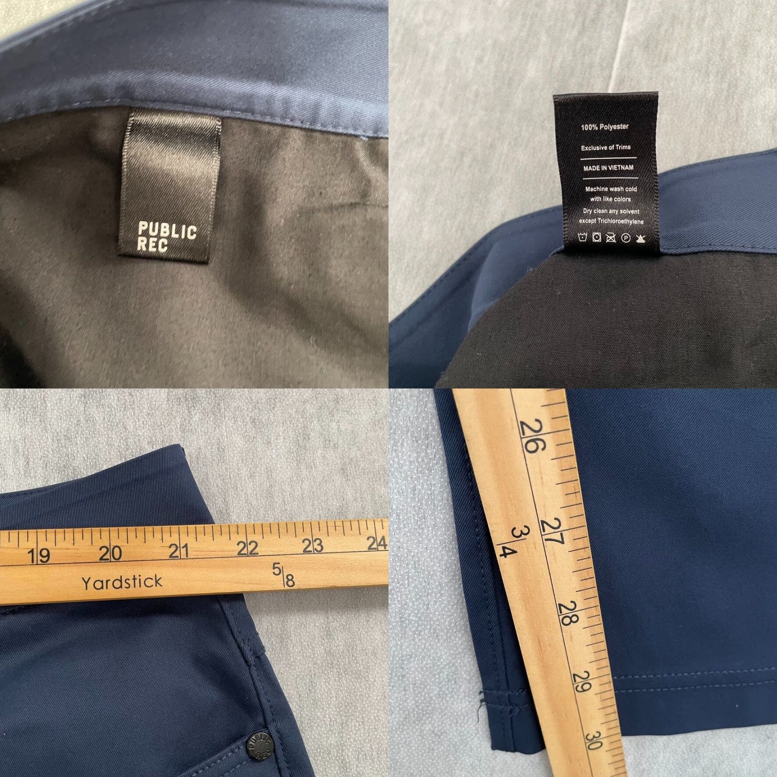 Vintage Public Rec Pants Adult 42 Blue Workday Pant Performance Golf Straight Mens Size US 42 / EU 58 - 8 Thumbnail