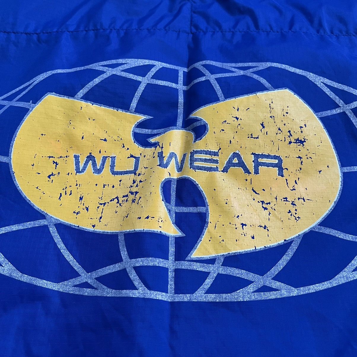 Wu-Tang Clan 🔴Wu-Wear Jacket Size XL Wu-Tang Blue Windbreaker Hoodie Rare Size US XL / EU 56 / 4 - 9 Thumbnail