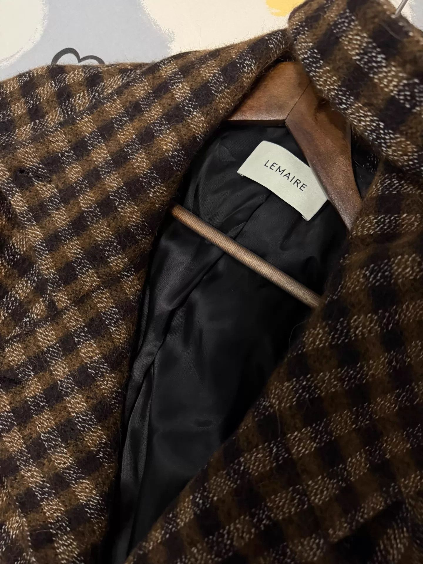 Lemaire Lemaire Belted Wool Check Coat 95 New Authentic Size XS / US 0-2 / IT 36-38 - 4 Thumbnail