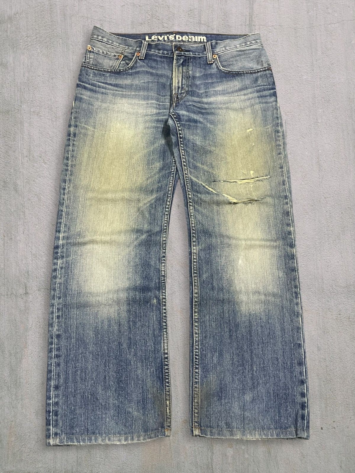 Levi's Vintage Levi’s 502 Zipped Pocket Baggy Fit Distressed Jeans Size US 34 / EU 50 - 1 Thumbnail