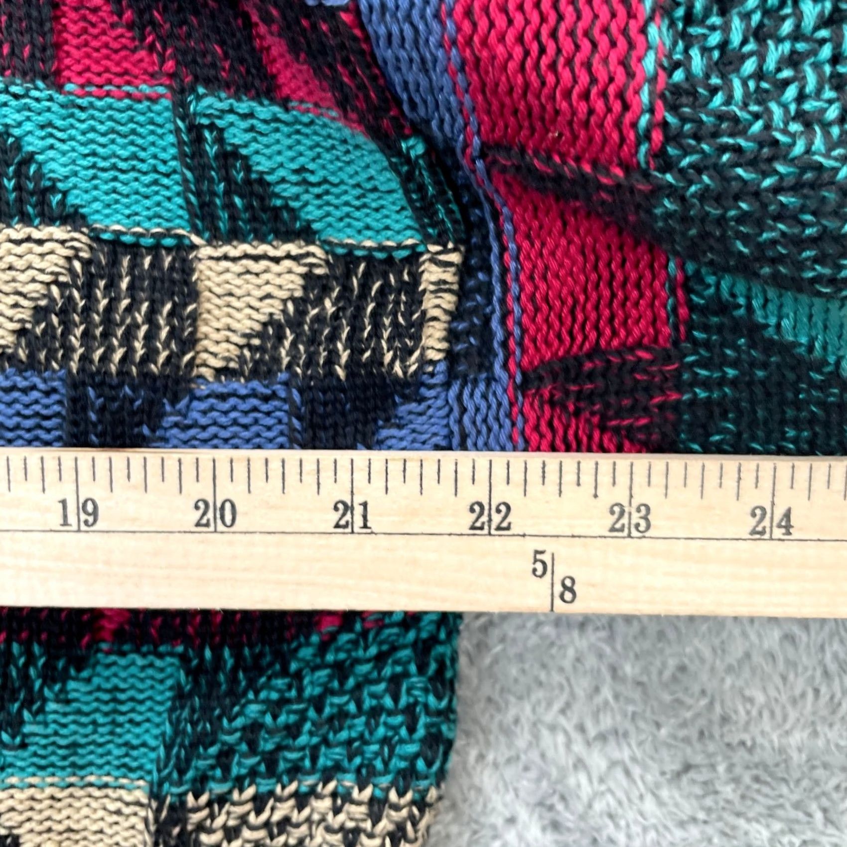 Vintage VINTAGE Pacific Club Sweater Mens Large Red Geometric Knit 90s Cotton Grandpa Size US L / EU 52-54 / 3 - 7 Thumbnail