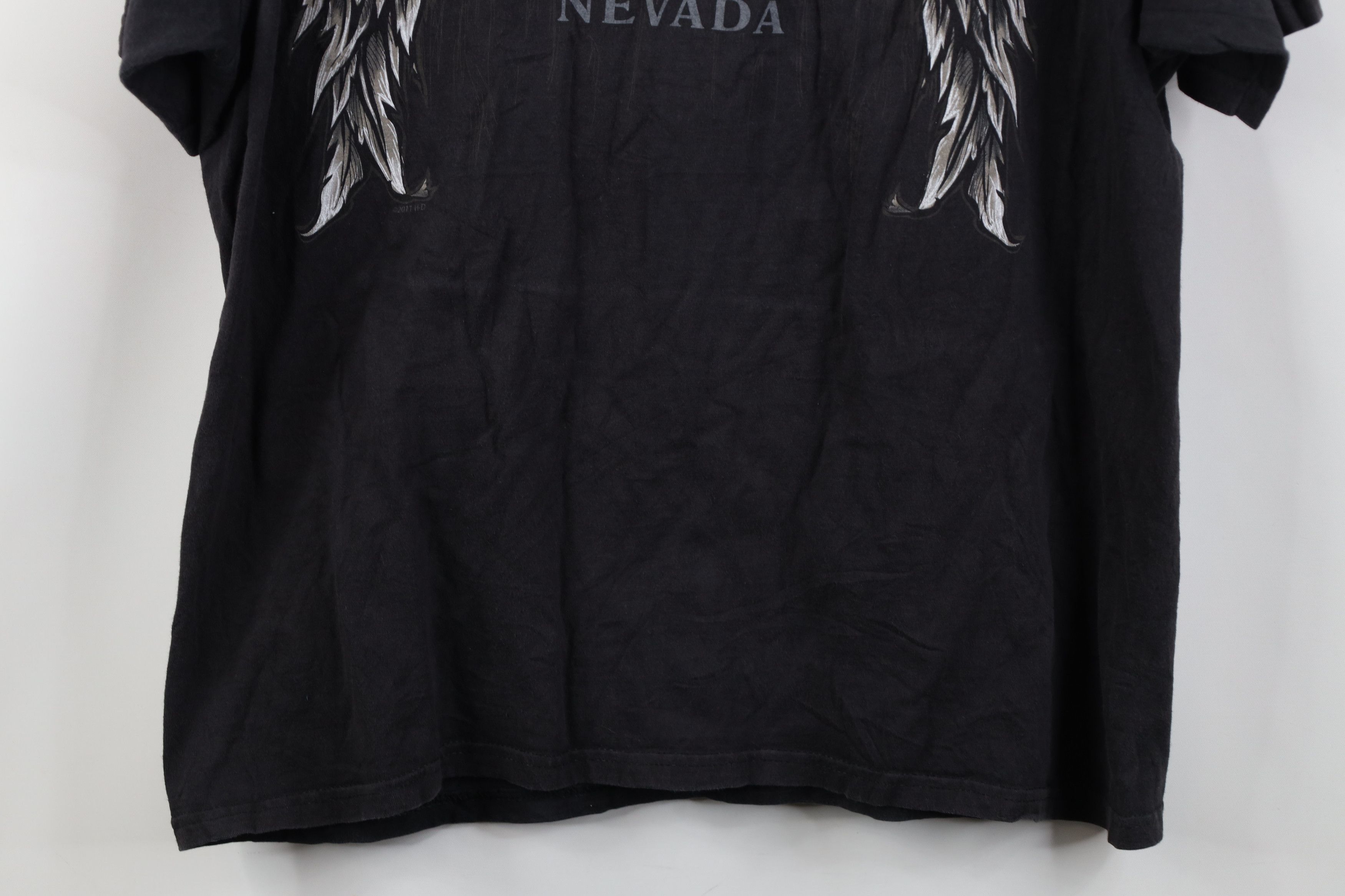 Harley Davidson Vintage Y2K Harley Davidson Eagle Wings Skull T-Shirt Black Size US L / EU 52-54 / 3 - 15 Thumbnail
